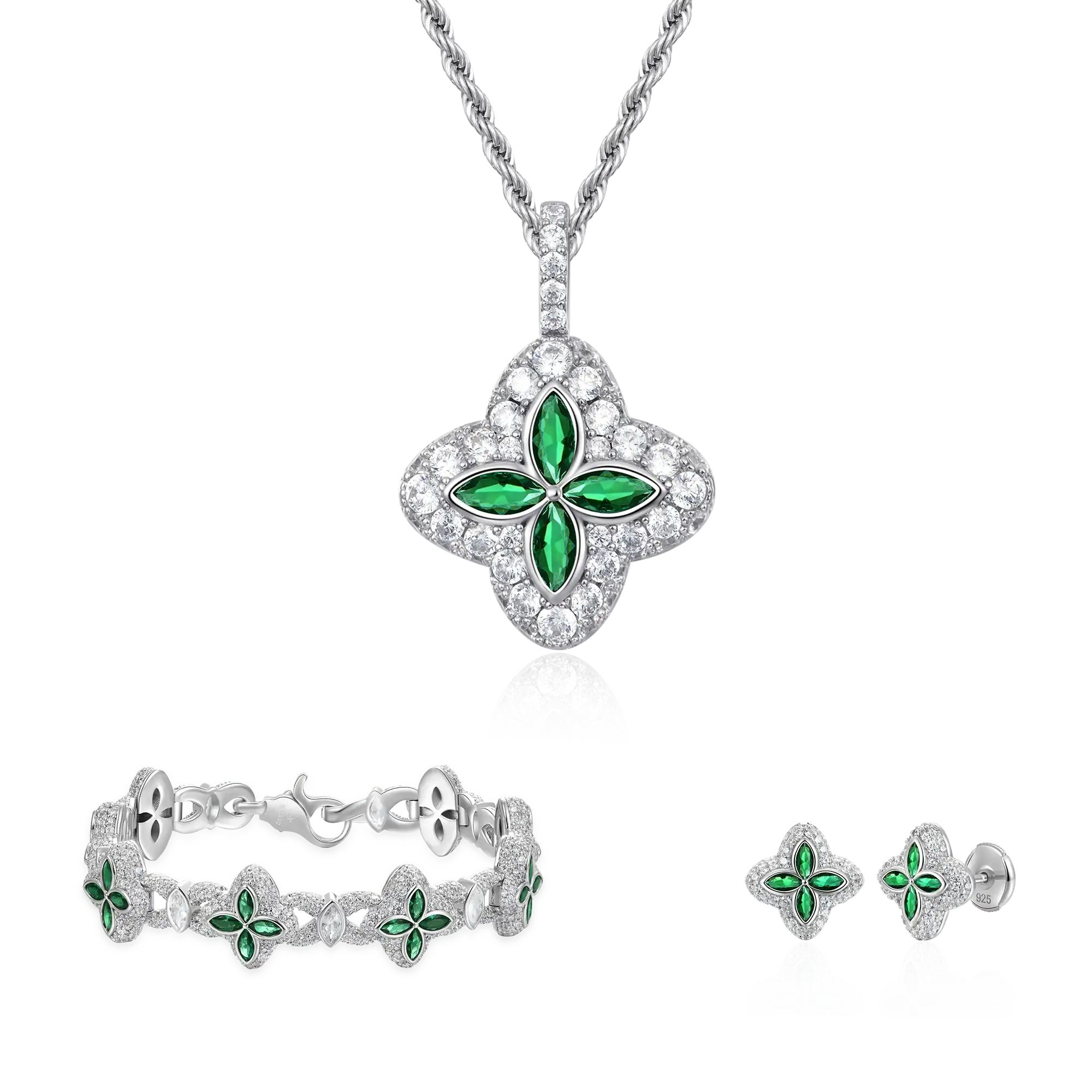 Set trifoglio di ghiaccio fortunato