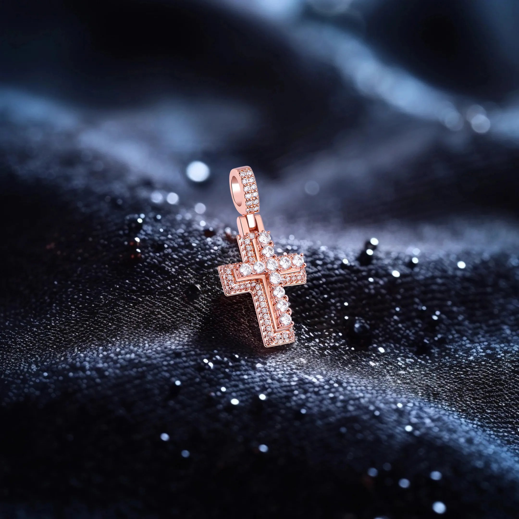Brilliance Layered Cross Pendant - Small