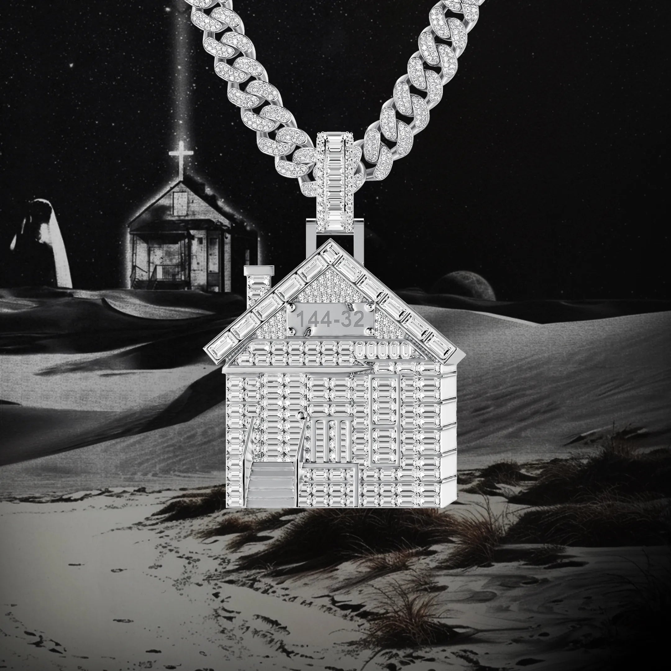 Custom House Photo Pendant