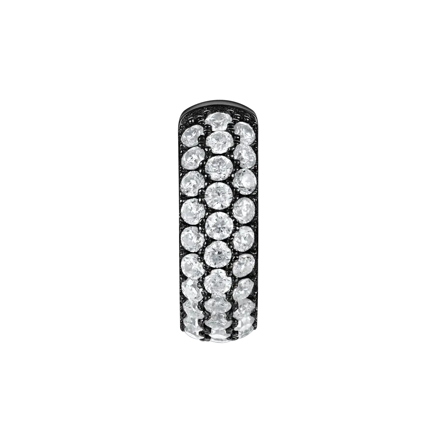 Pendiente de aro en racimo S925