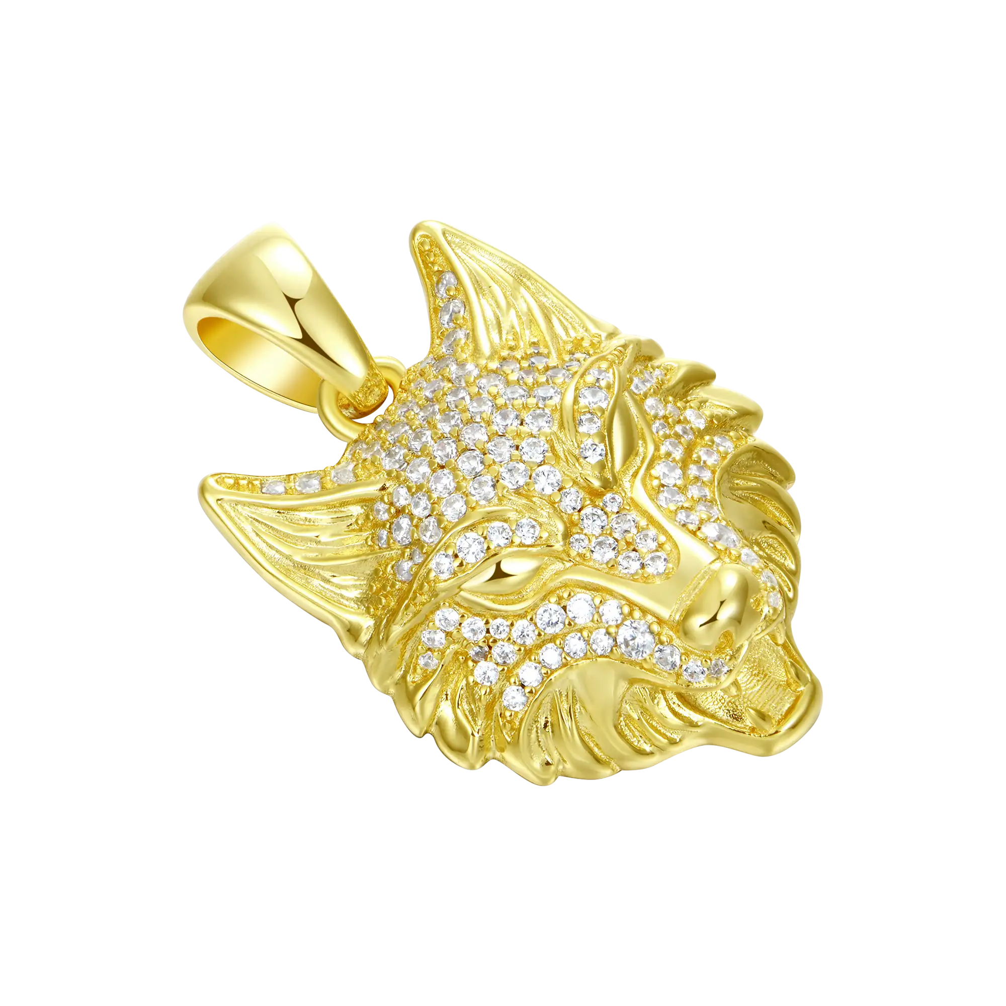 Fierce Wolf Pendant - Style 7