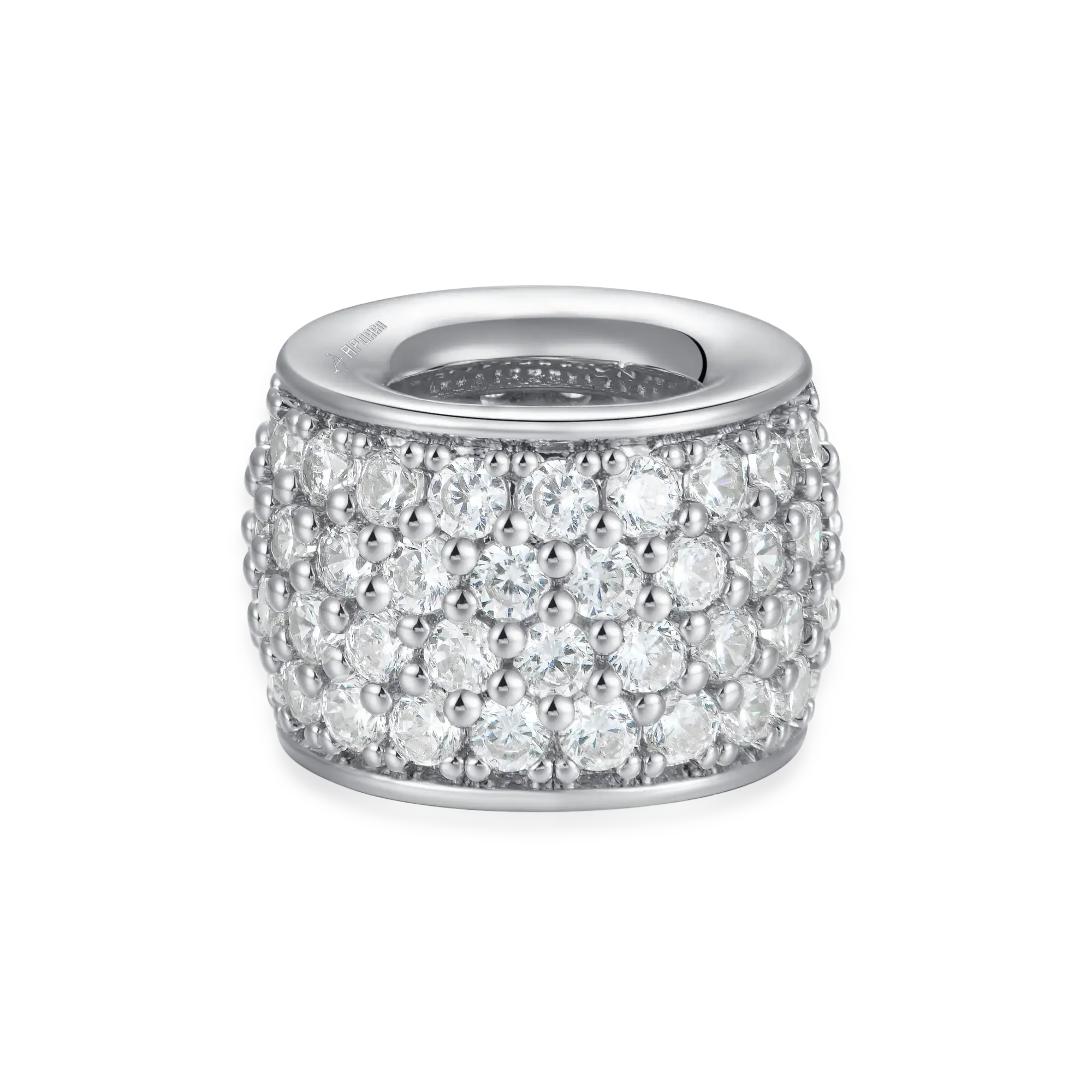 #Style_Round Cut#Color_White Gold