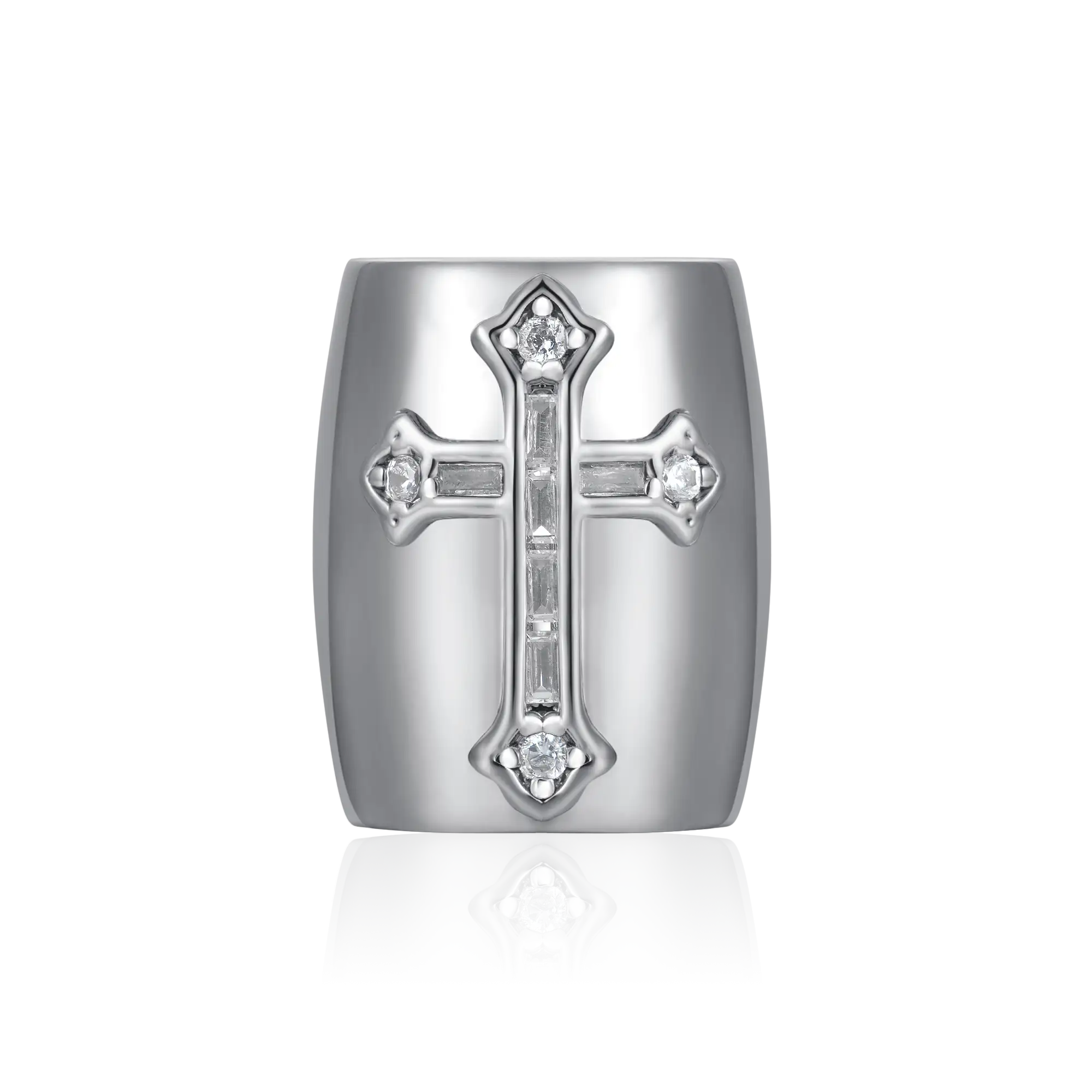 #Style_Baguette Cut#Color_White Gold