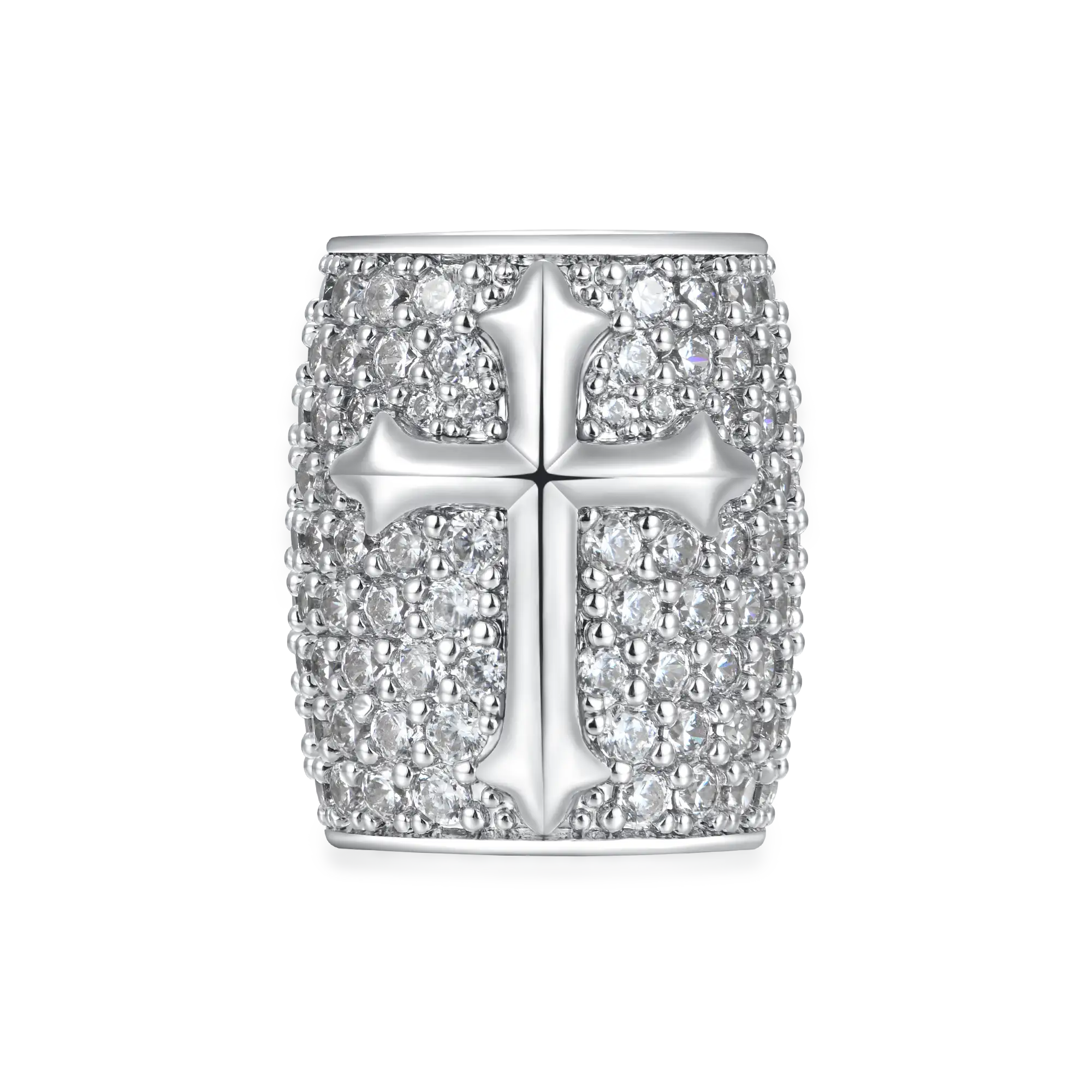 #Style_Round Cut#Color_White Gold