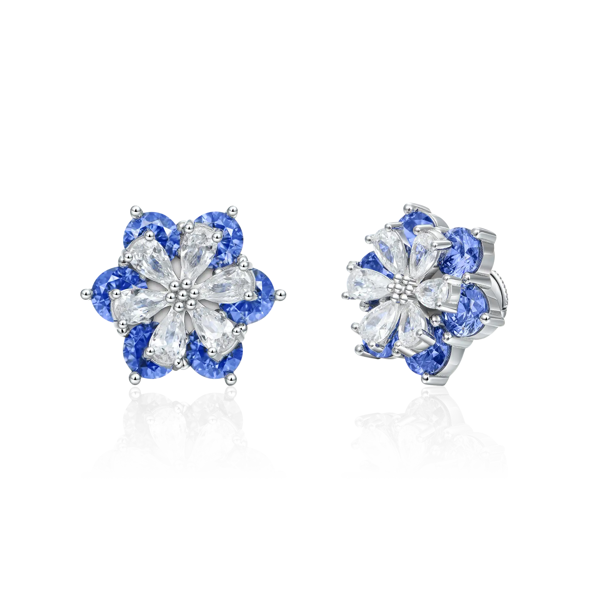 Women's Pear Cut Flower Earring