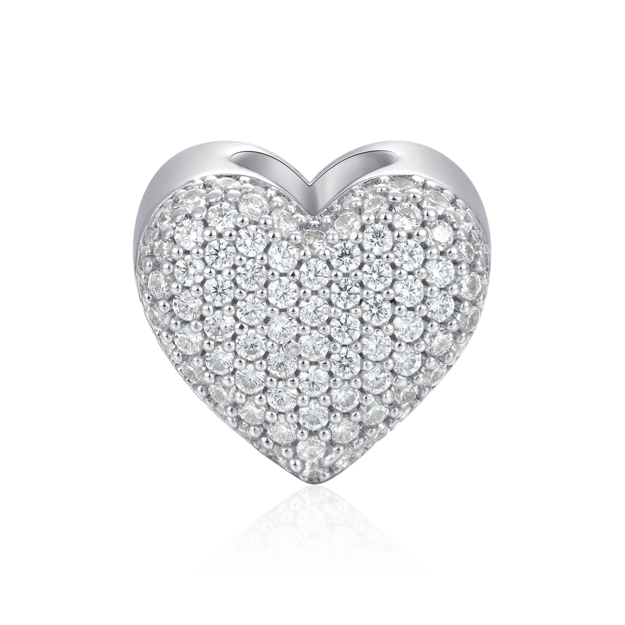 #Style_Heart#Color_White Gold