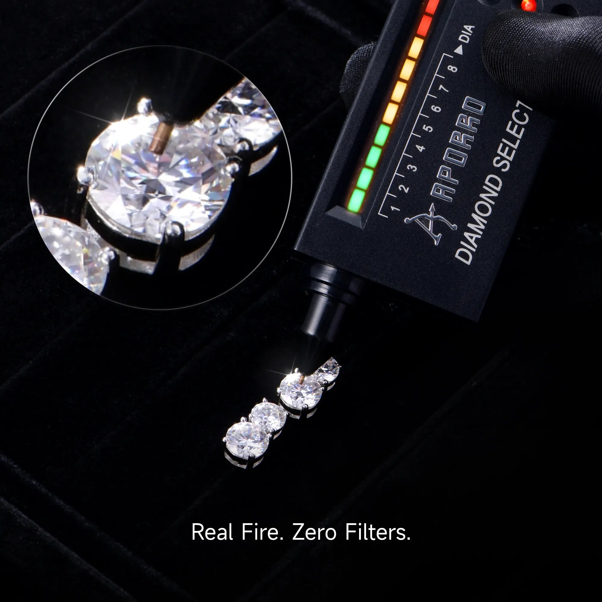 Aretes Toi et Moi de Moissanite S925 - Rondas gemelas