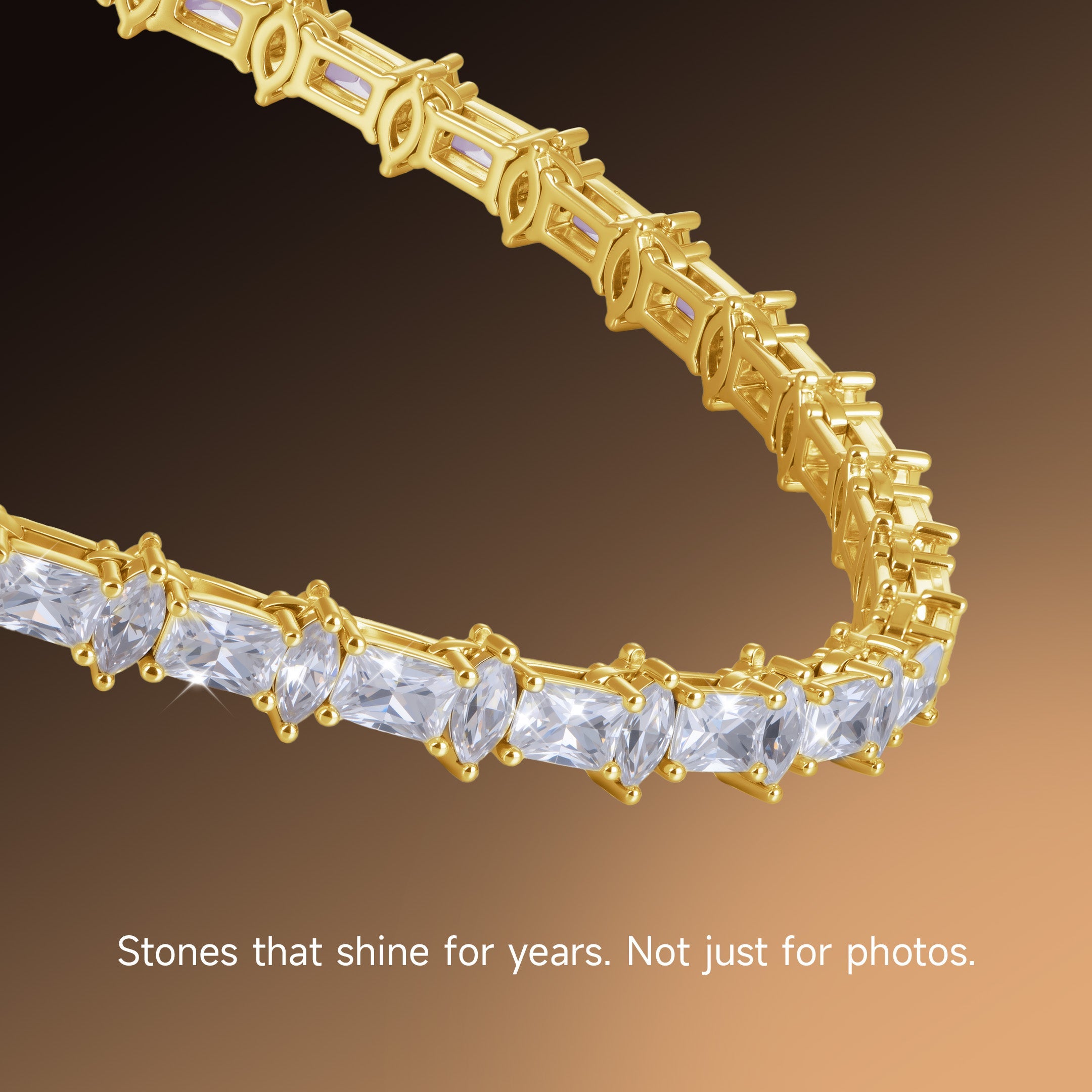 6mm Refined Luster Tennis Chain and Bracelet Gift Set