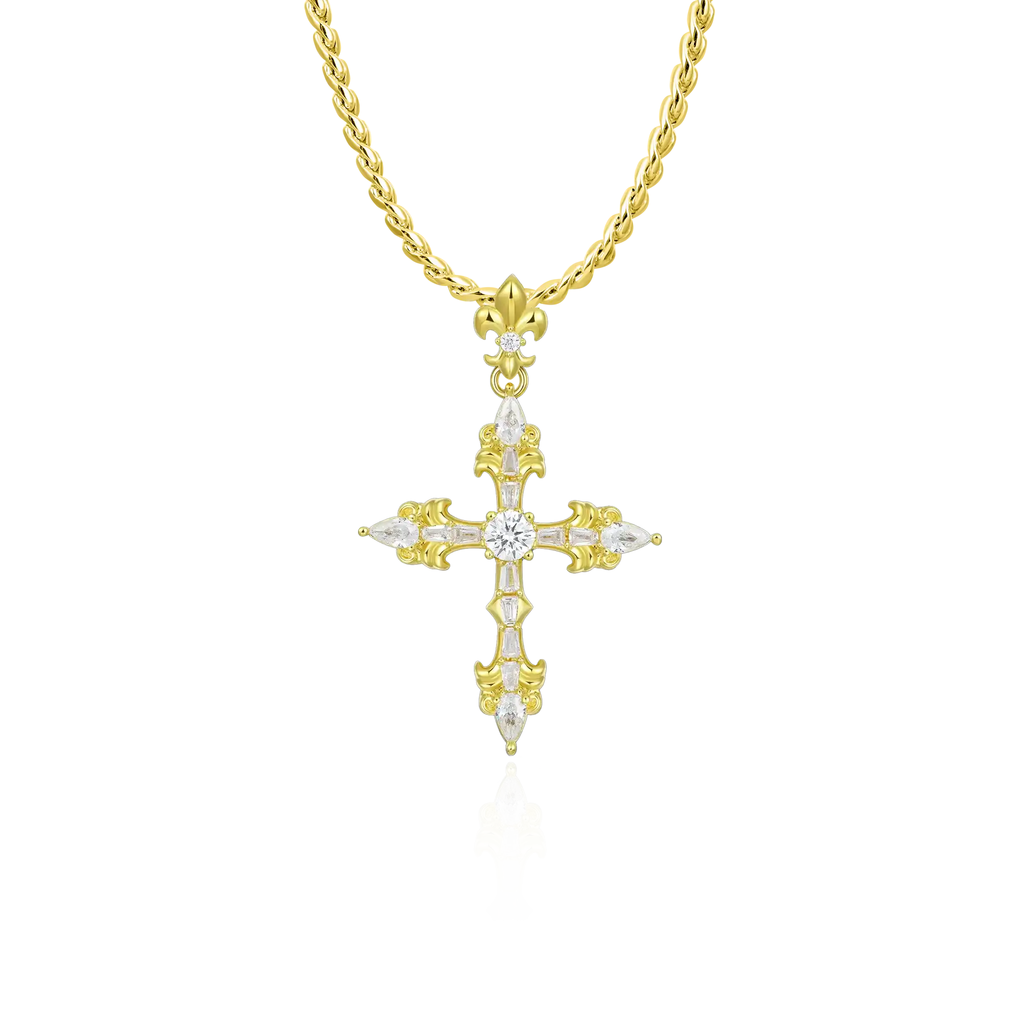 Modern Essentials Cross Pendant & Chain Set