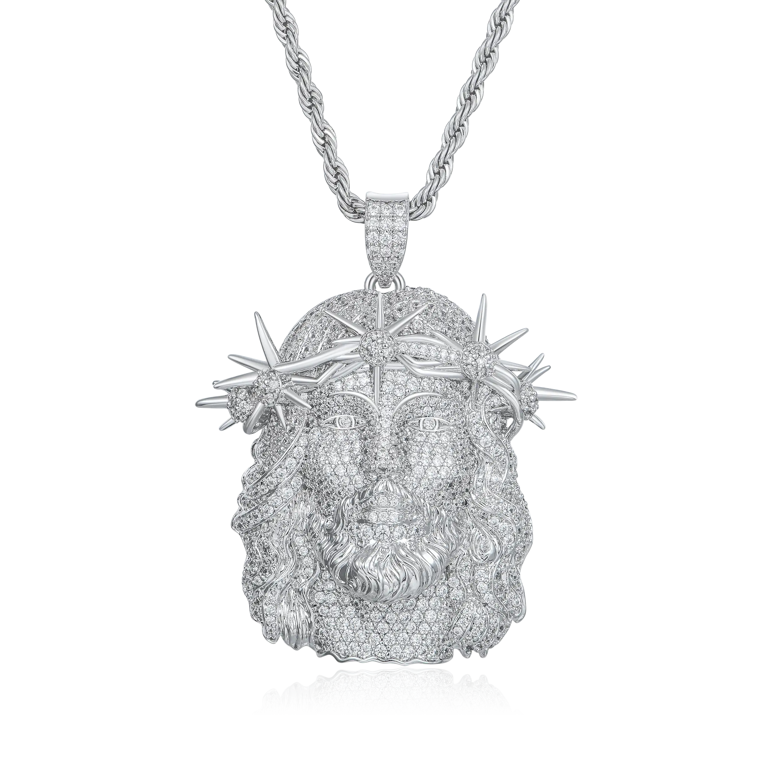 Jesus Piece Fully Iced Pendant