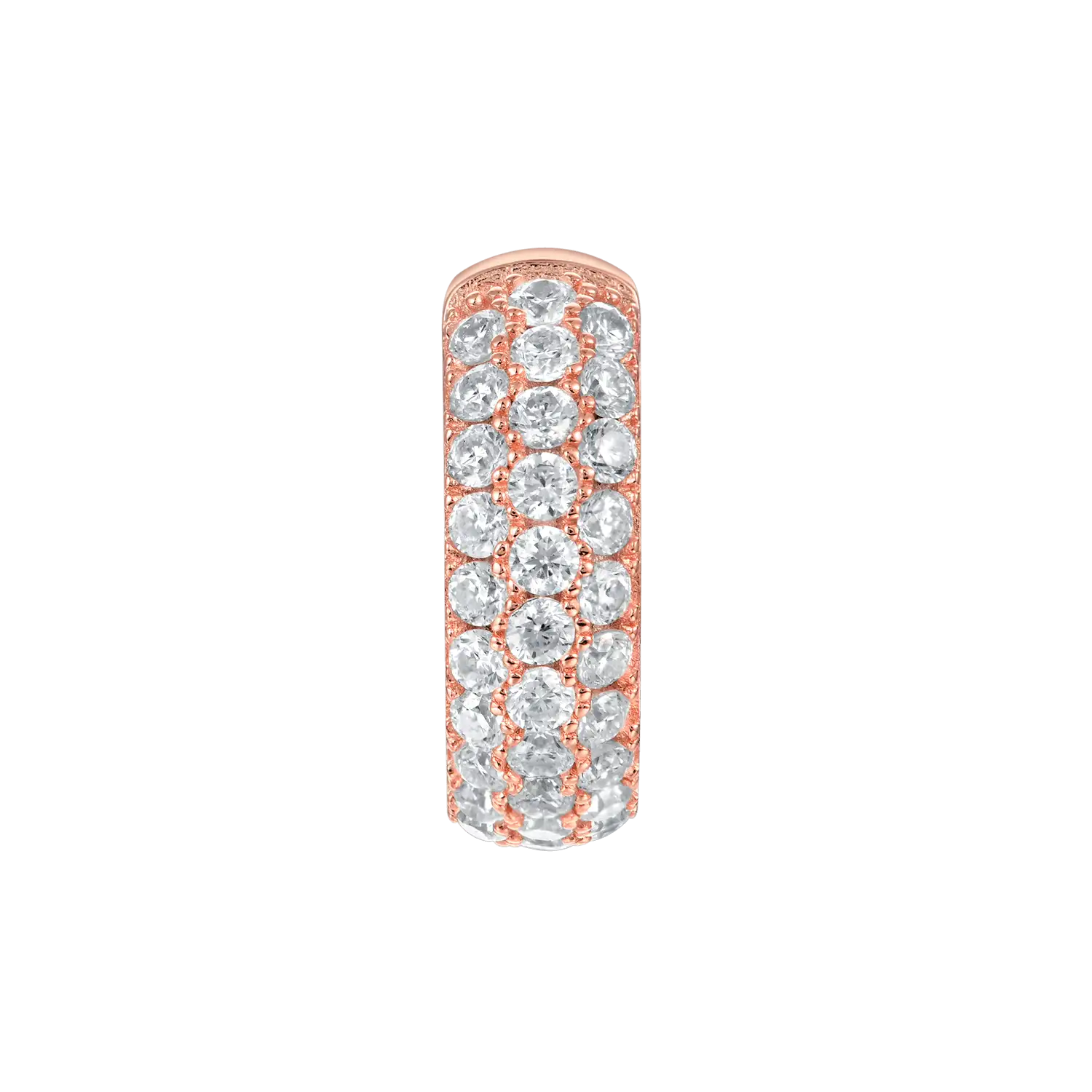 Pendiente de aro en racimo S925