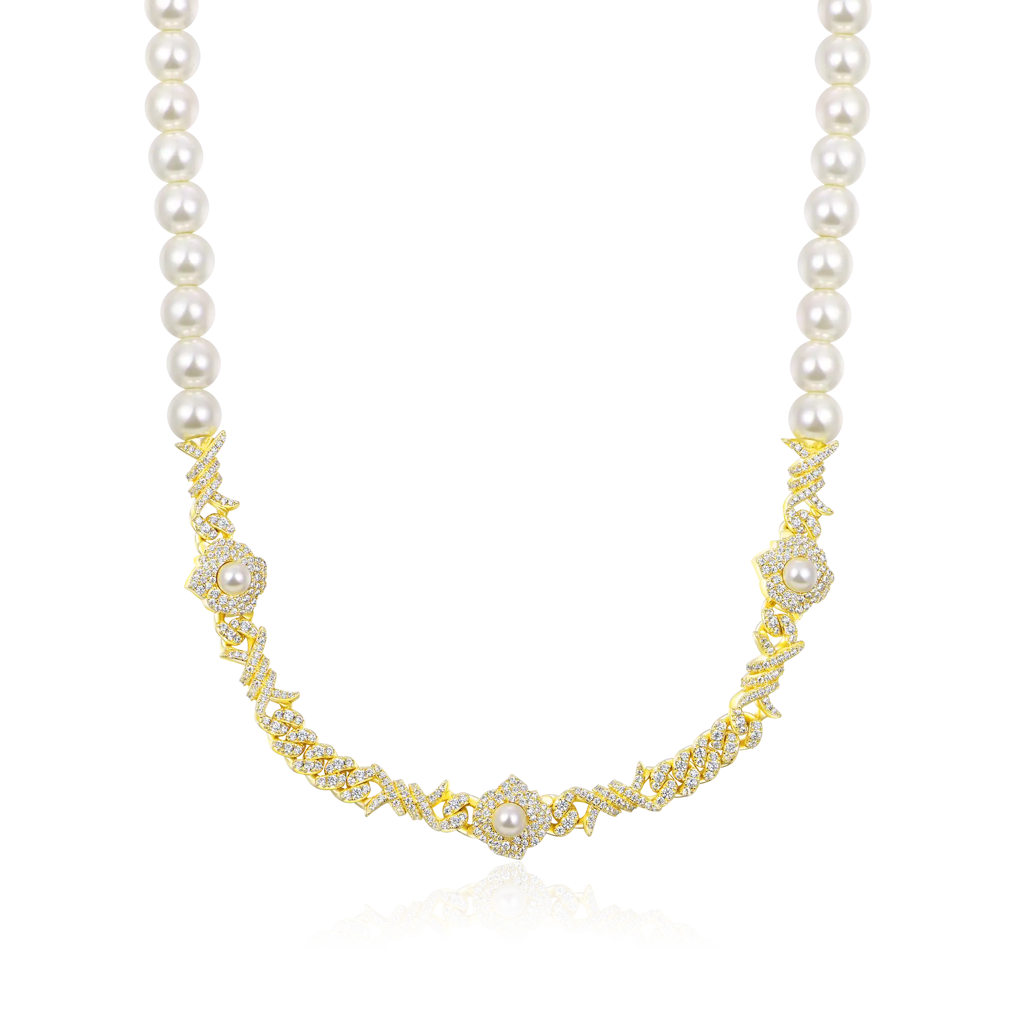 Rose Thorn Pearl Chain - 8mm