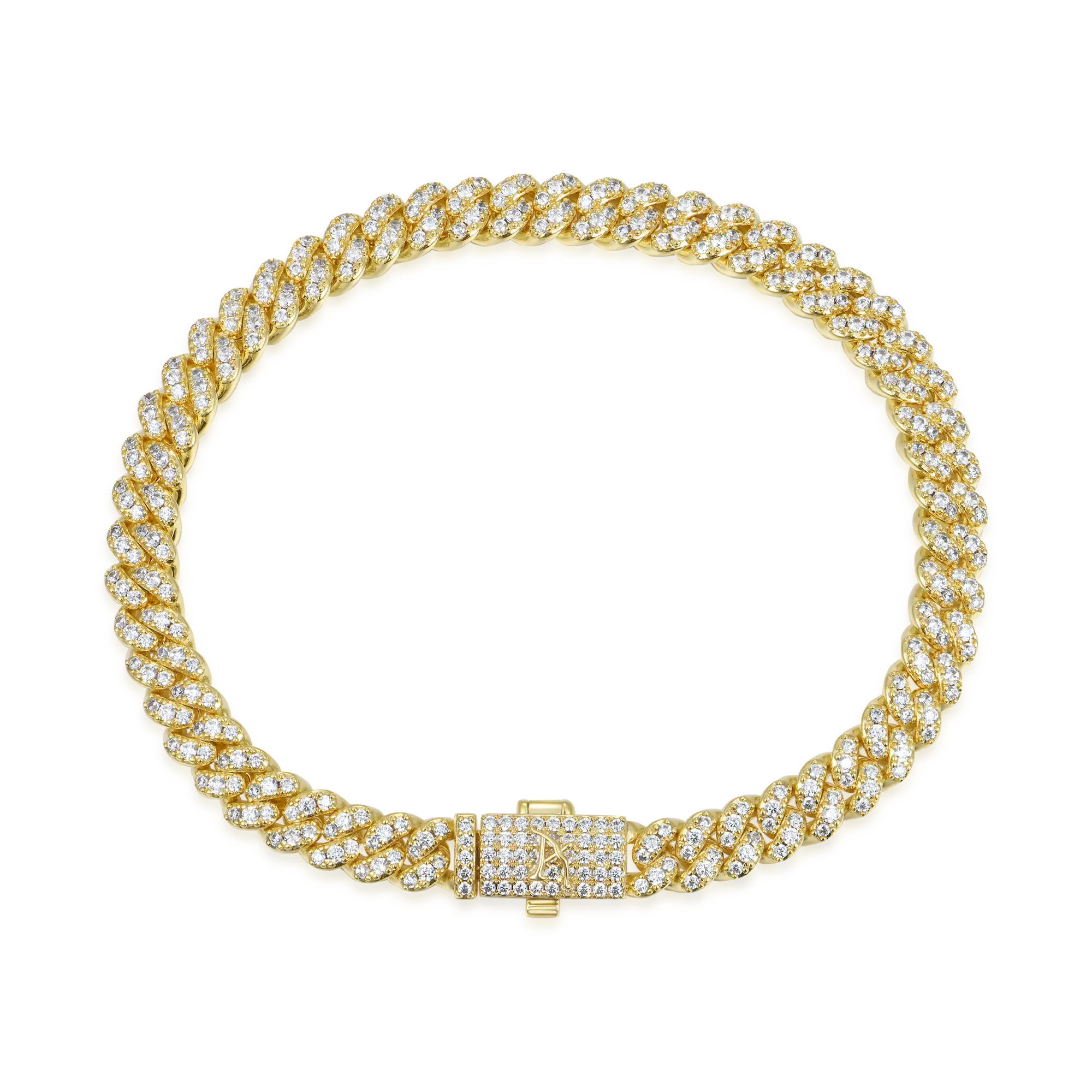 Micro Round Cut Cuban Link Bracelet - 6mm