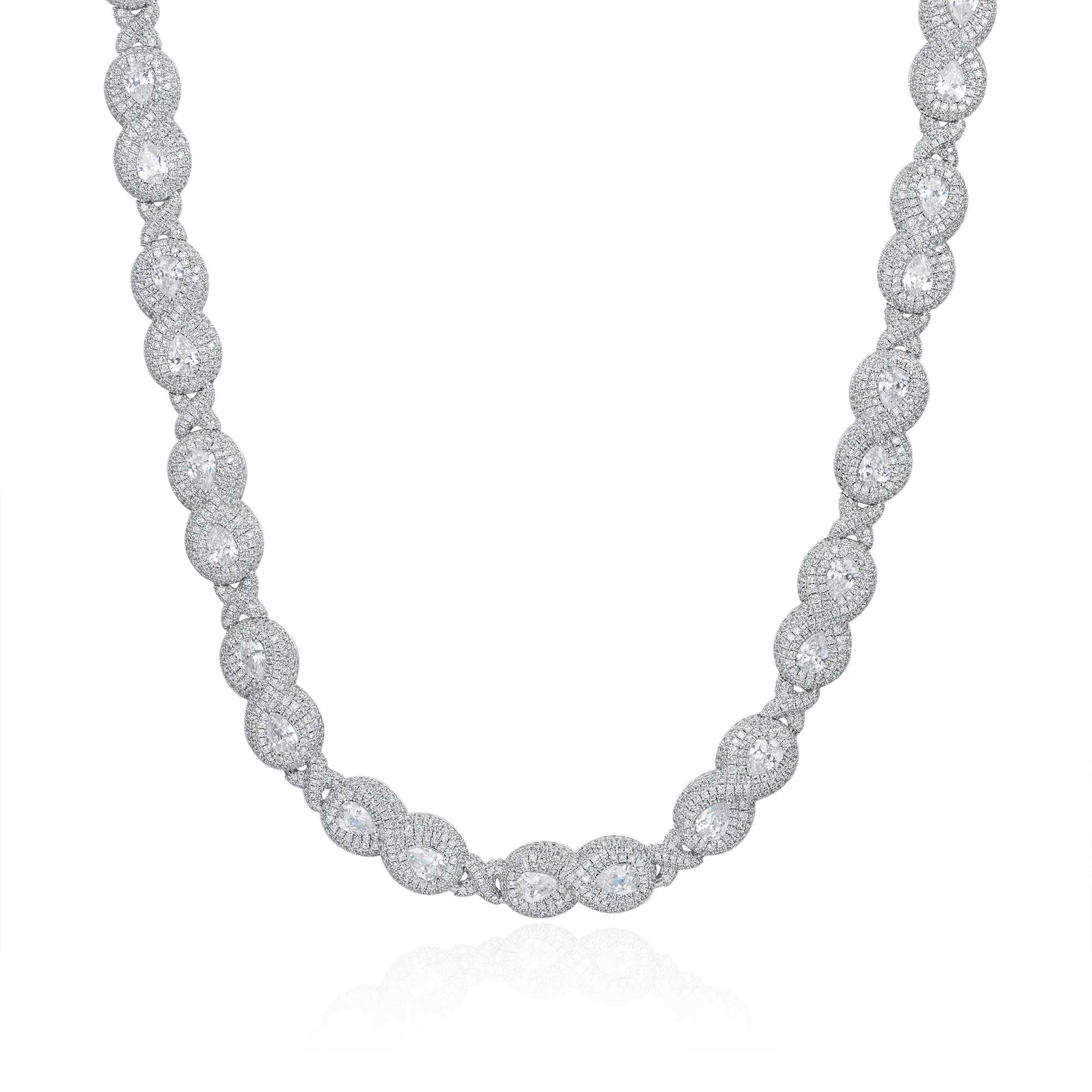 Cadena personalizada de 12 mm de lágrima infinita