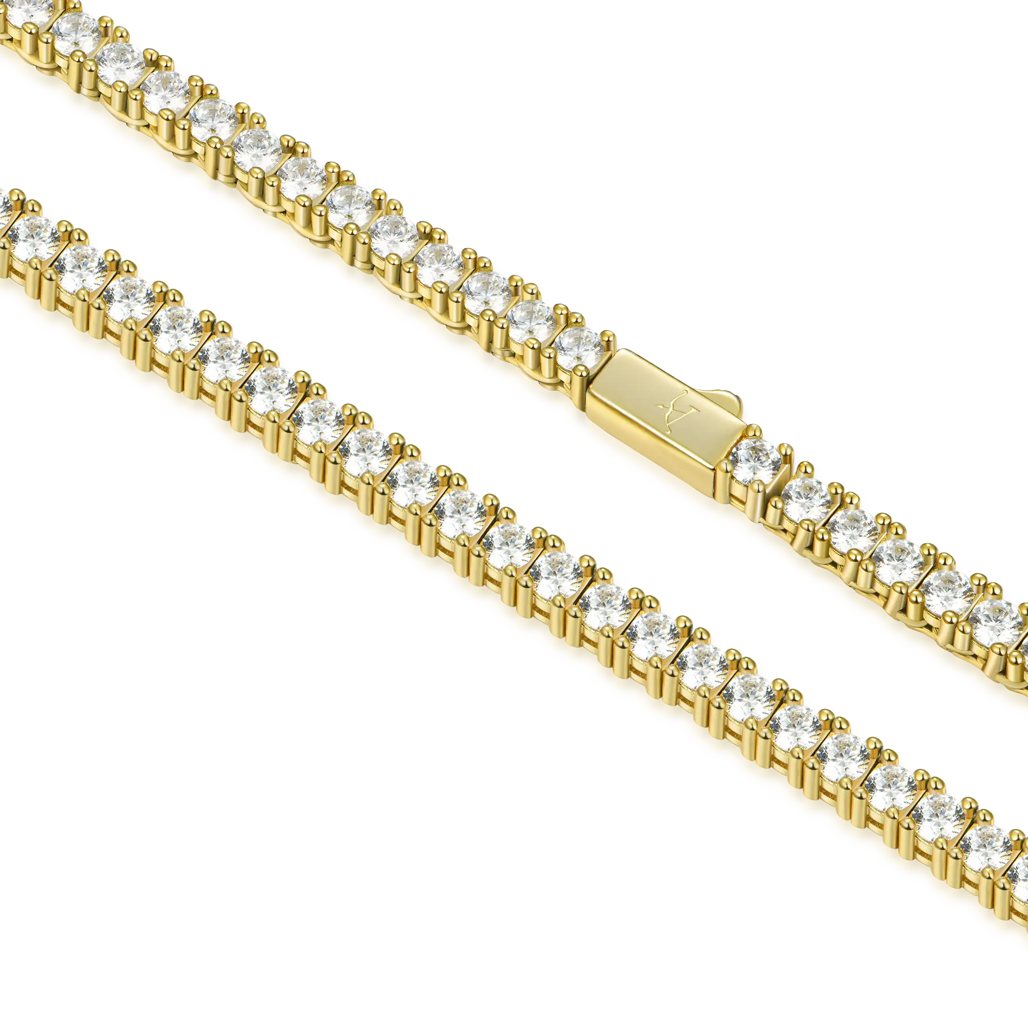 Iced Moissanite Tennis Chain - 3mm