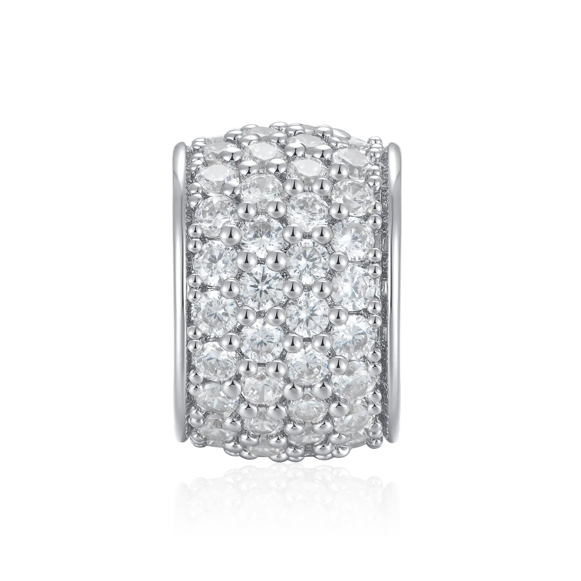 #Style_Round Cut#Color_White Gold
