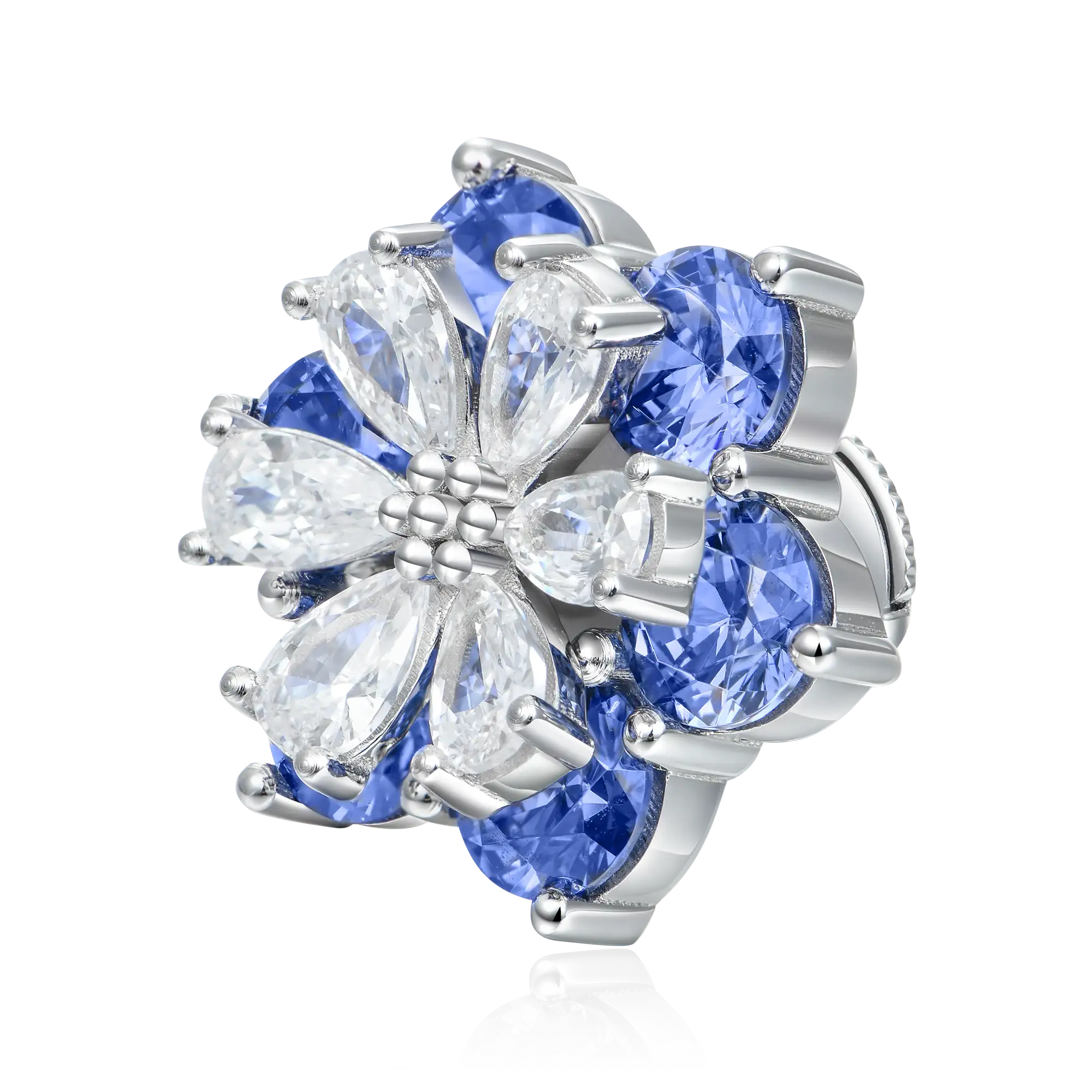 Women's Pear Cut Flower Earring