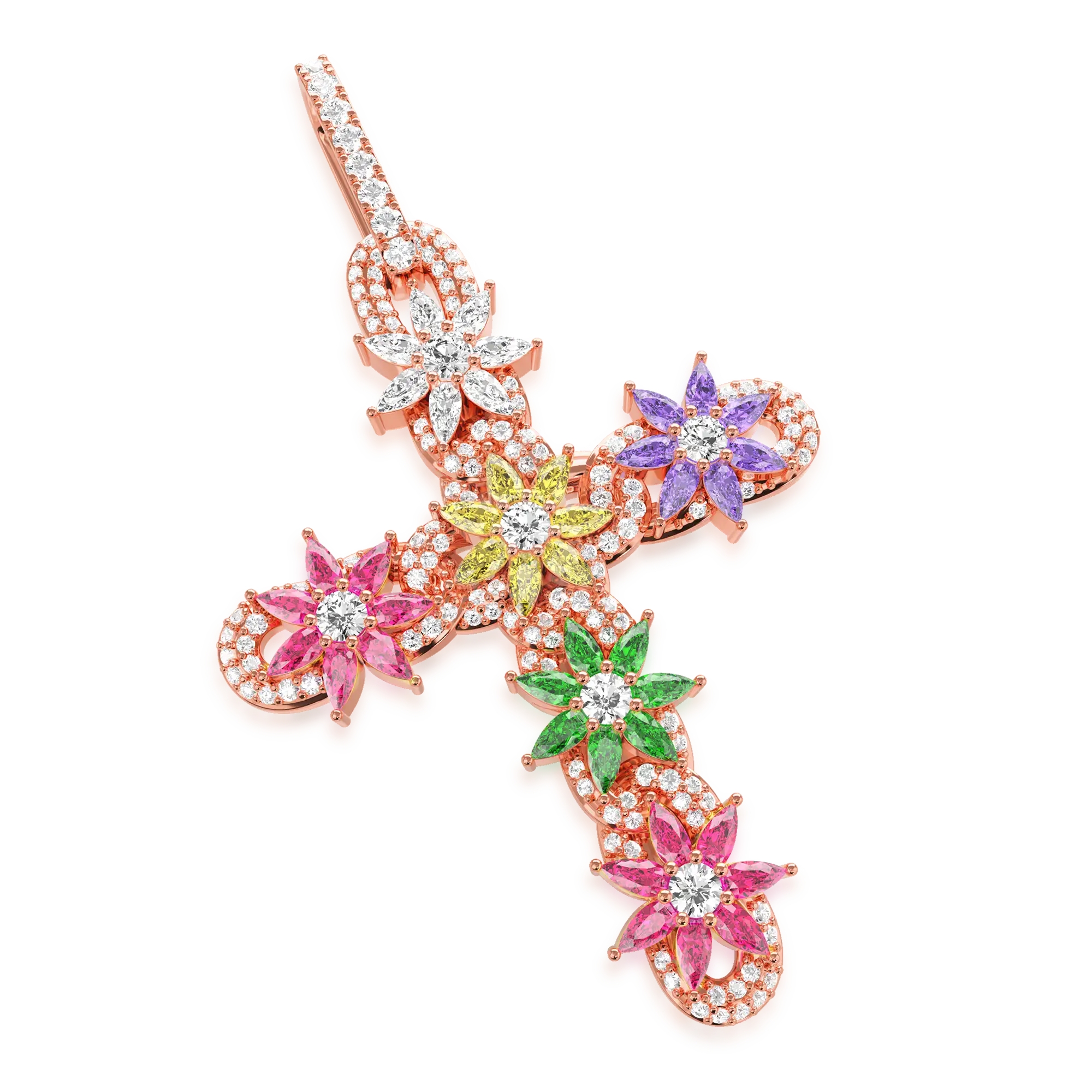 Women's Lily Infinity Cross Pendant