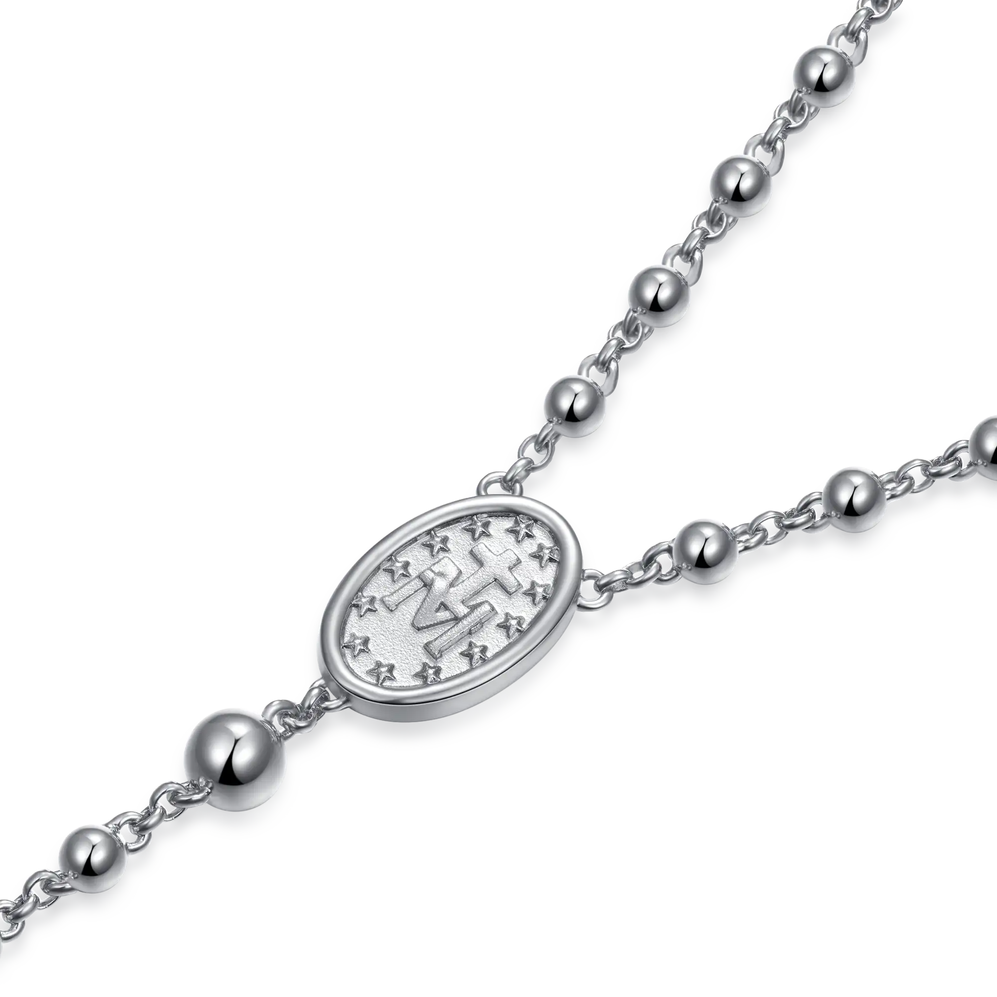 Saint Mary Pendant & Custom Virgin Mary Necklace Set