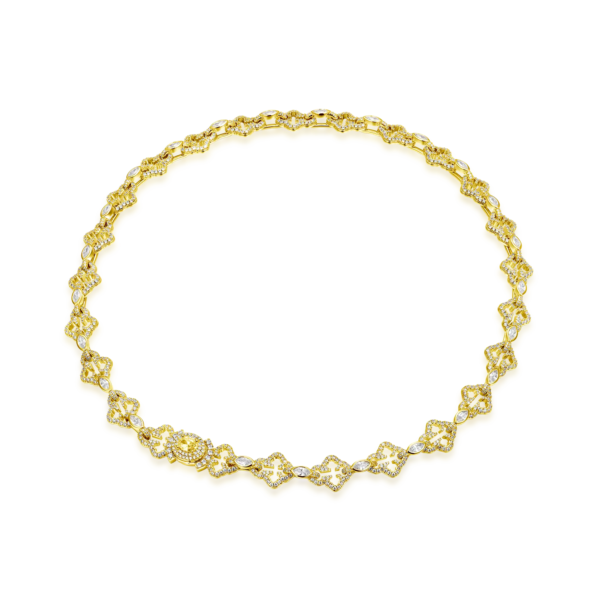 Moissanite marquise corta mezcla bottoni cadena de enlace cruzado - 12 mm