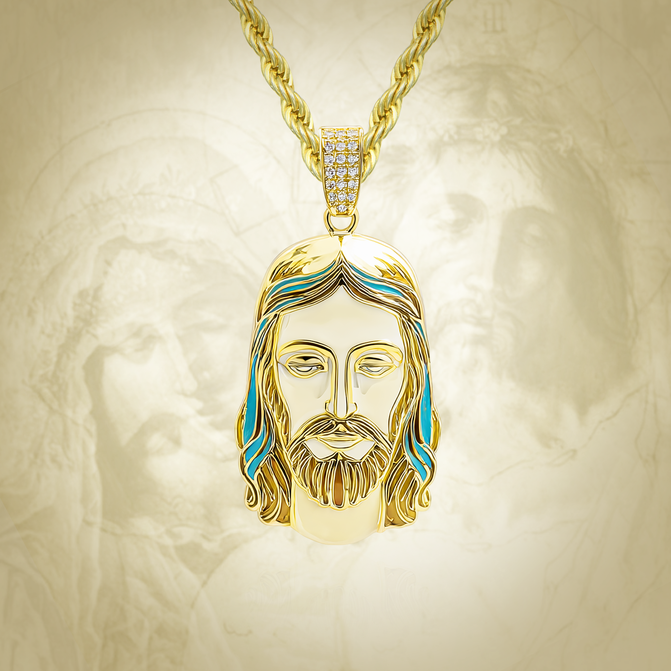 Silent Spectrum Jesus Colgante - 38 mm