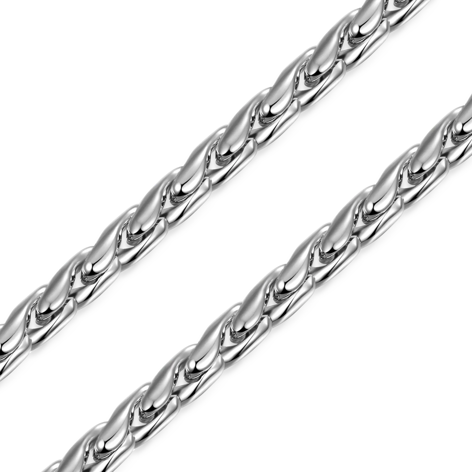 Women's Franco Chain - White Gold