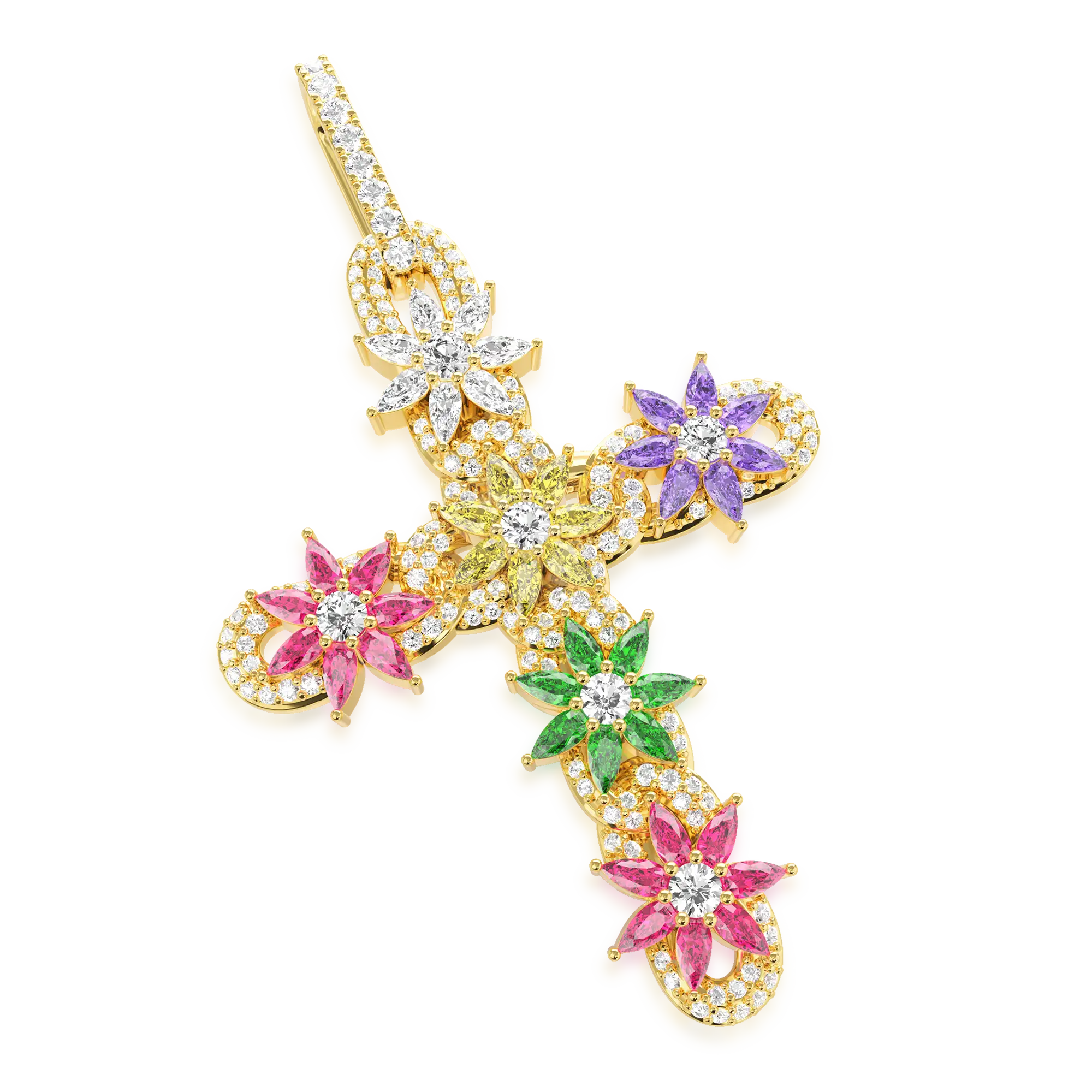 Women's Lily Infinity Cross Pendant