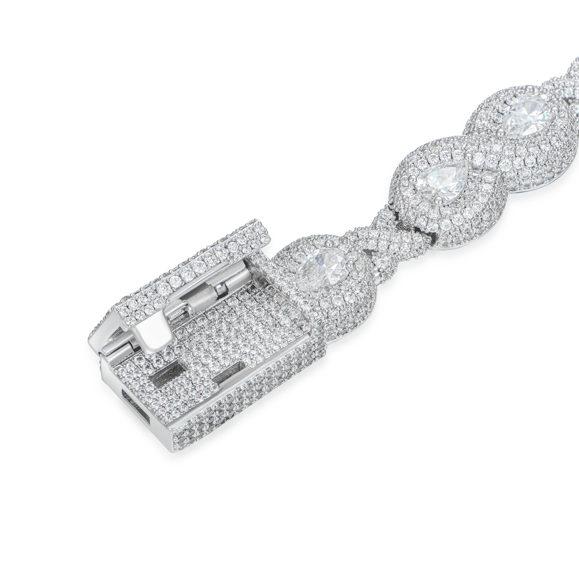 Cadena personalizada de 12 mm de lágrima infinita