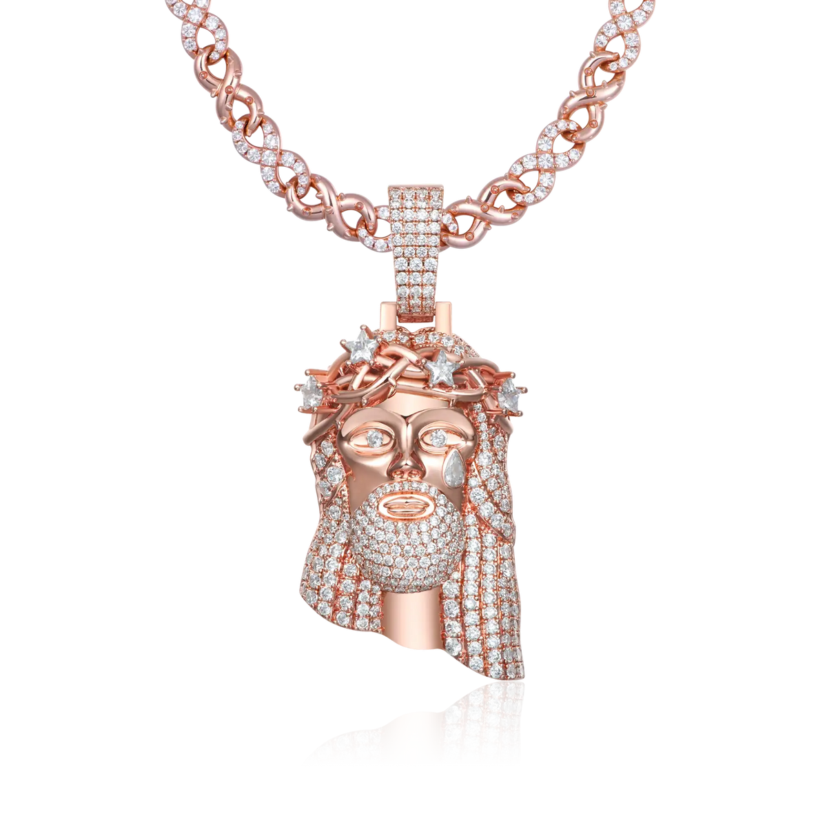 Ciondolo con icona spina stellare & Set di catene