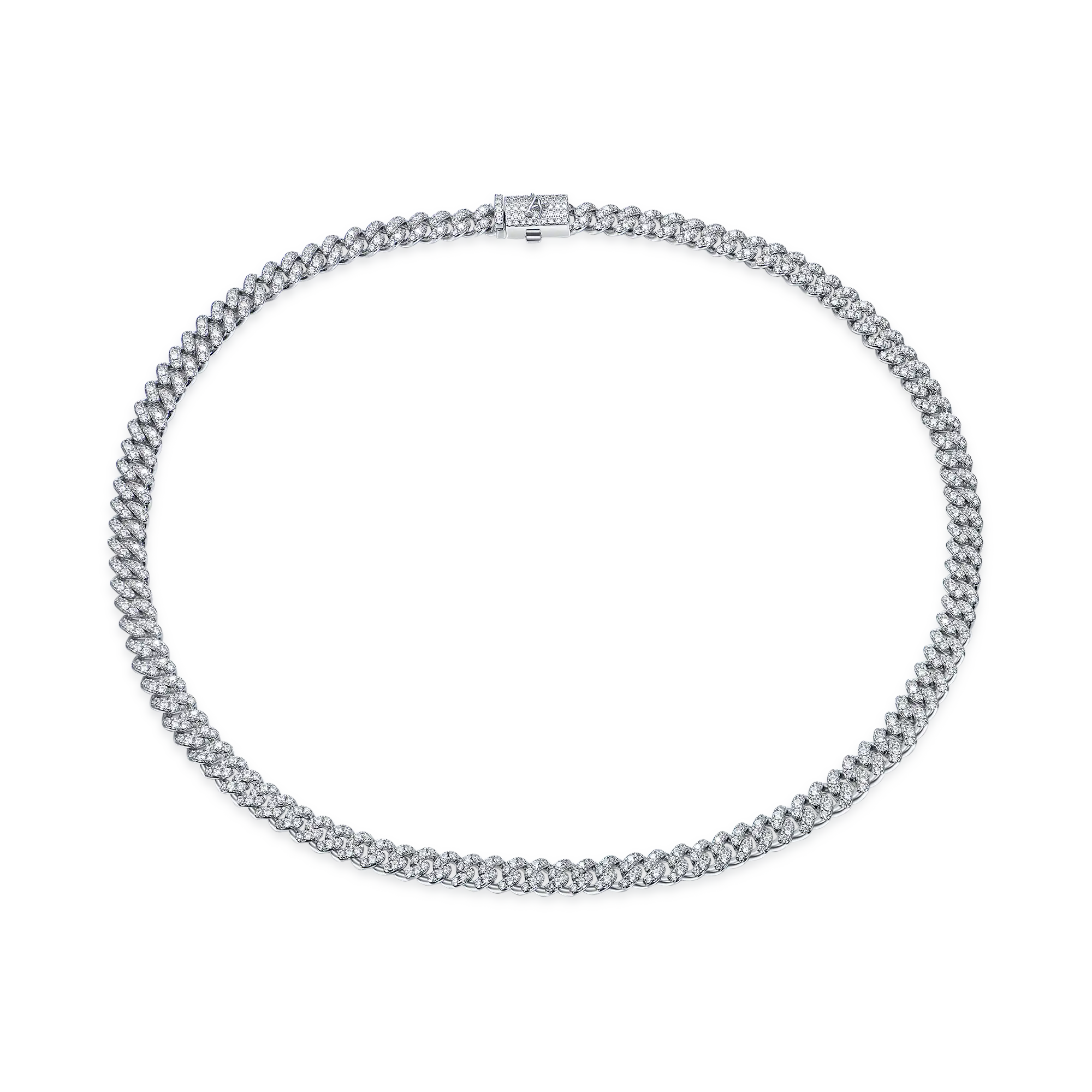 Moissanite Micro Round Cut Cuban Link Chain - 6mm