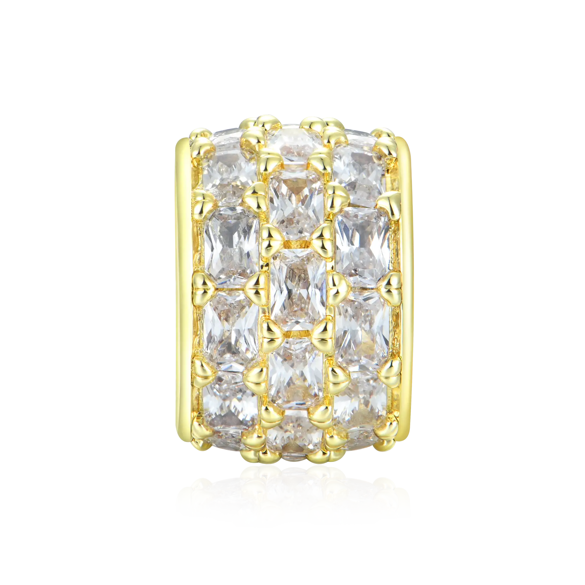 #Style_Emerald Cut#Color_Yellow Gold