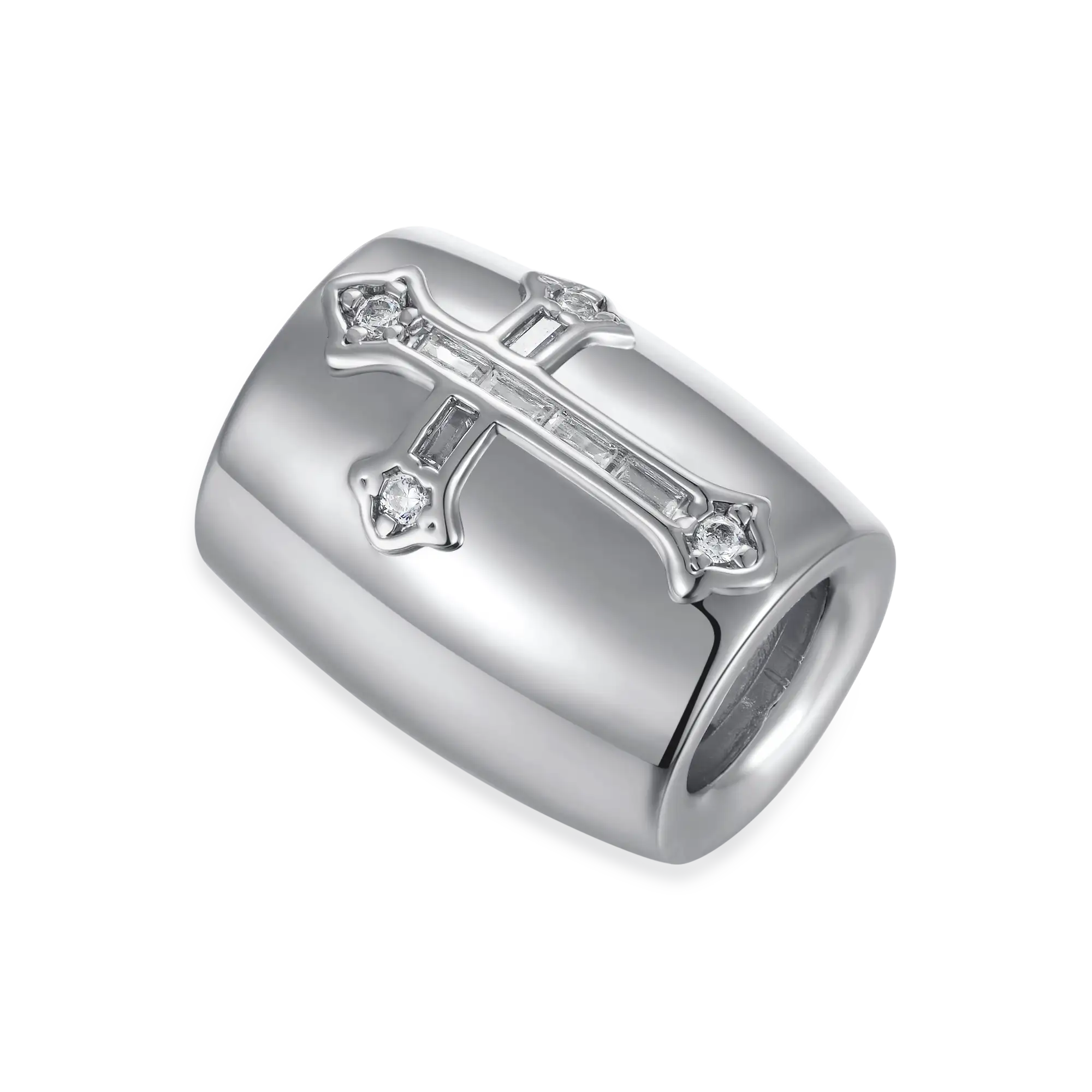#Style_Baguette Cut#Color_White Gold