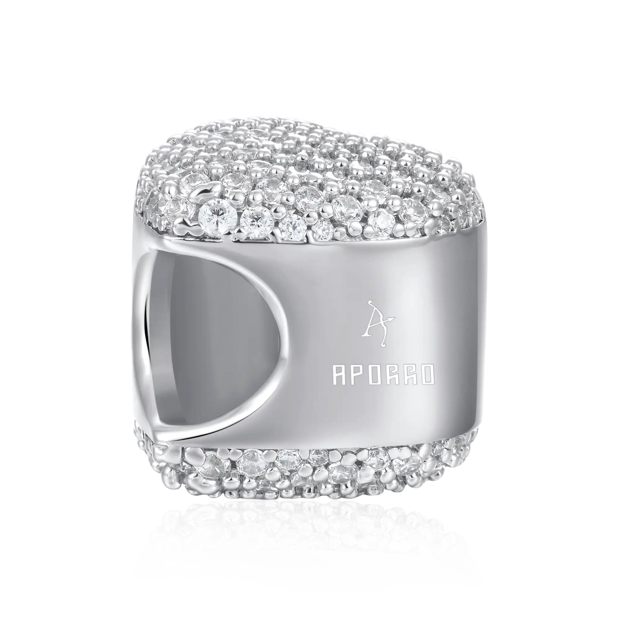 #Style_Heart#Color_White Gold