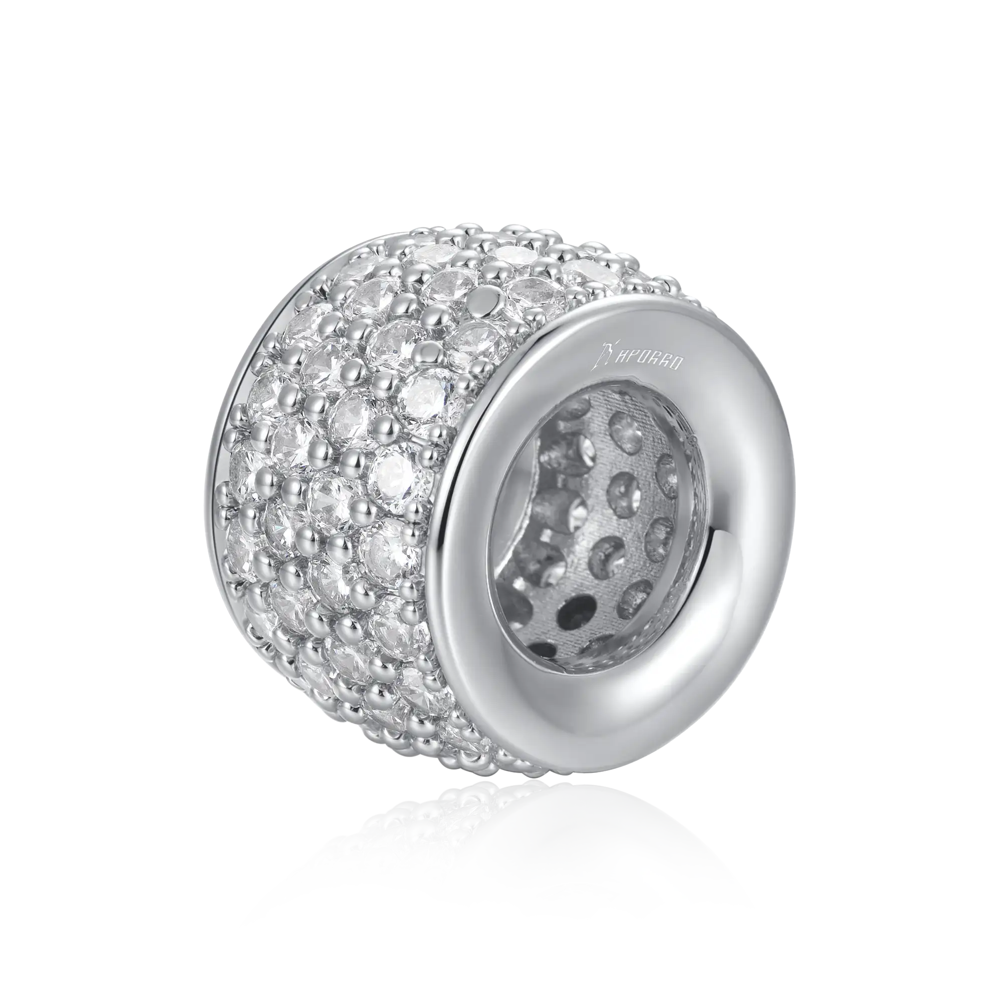 #Style_Round Cut#Color_White Gold