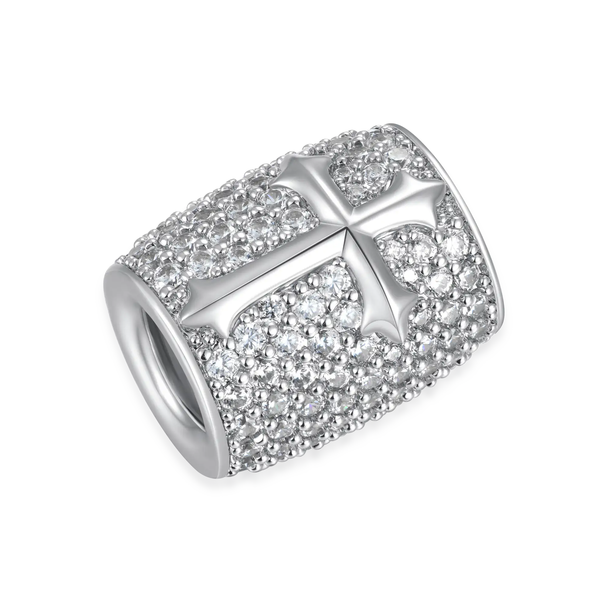 #Style_Round Cut#Color_White Gold