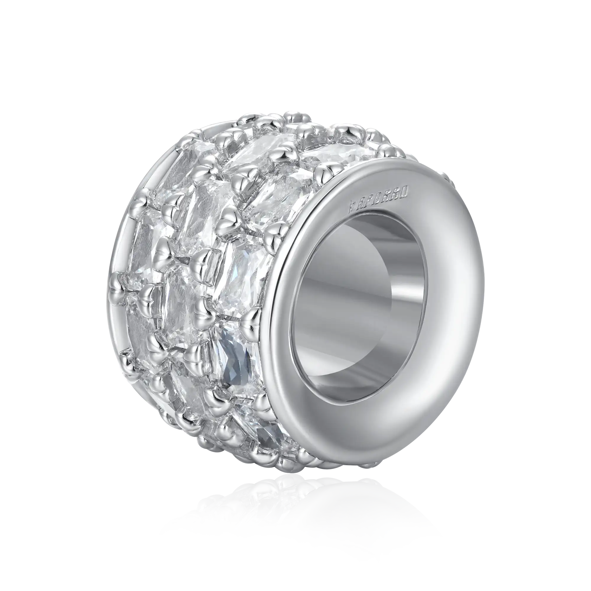 #Style_Emerald Cut#Color_White Gold