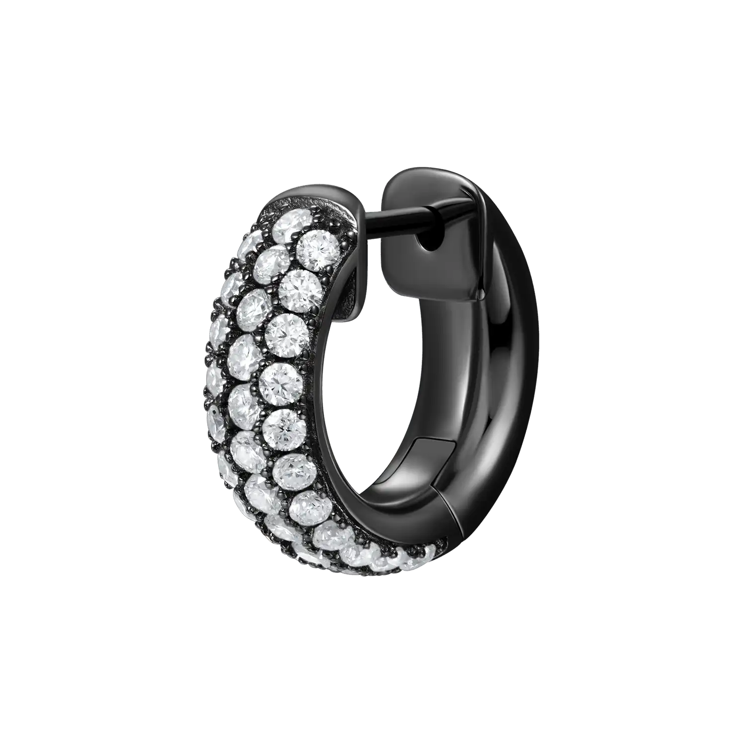 Pendiente de aro en racimo S925