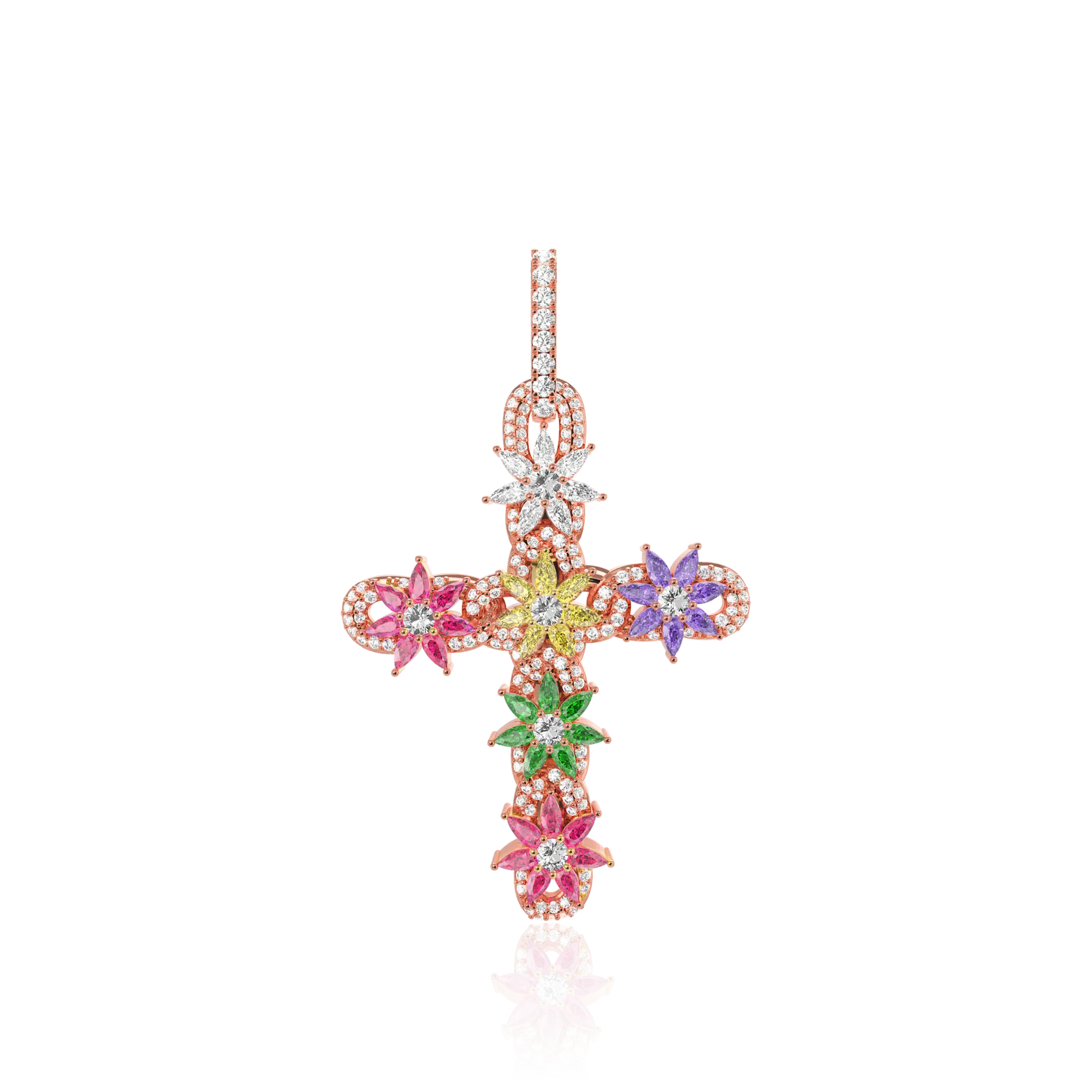 Women's Lily Infinity Cross Pendant