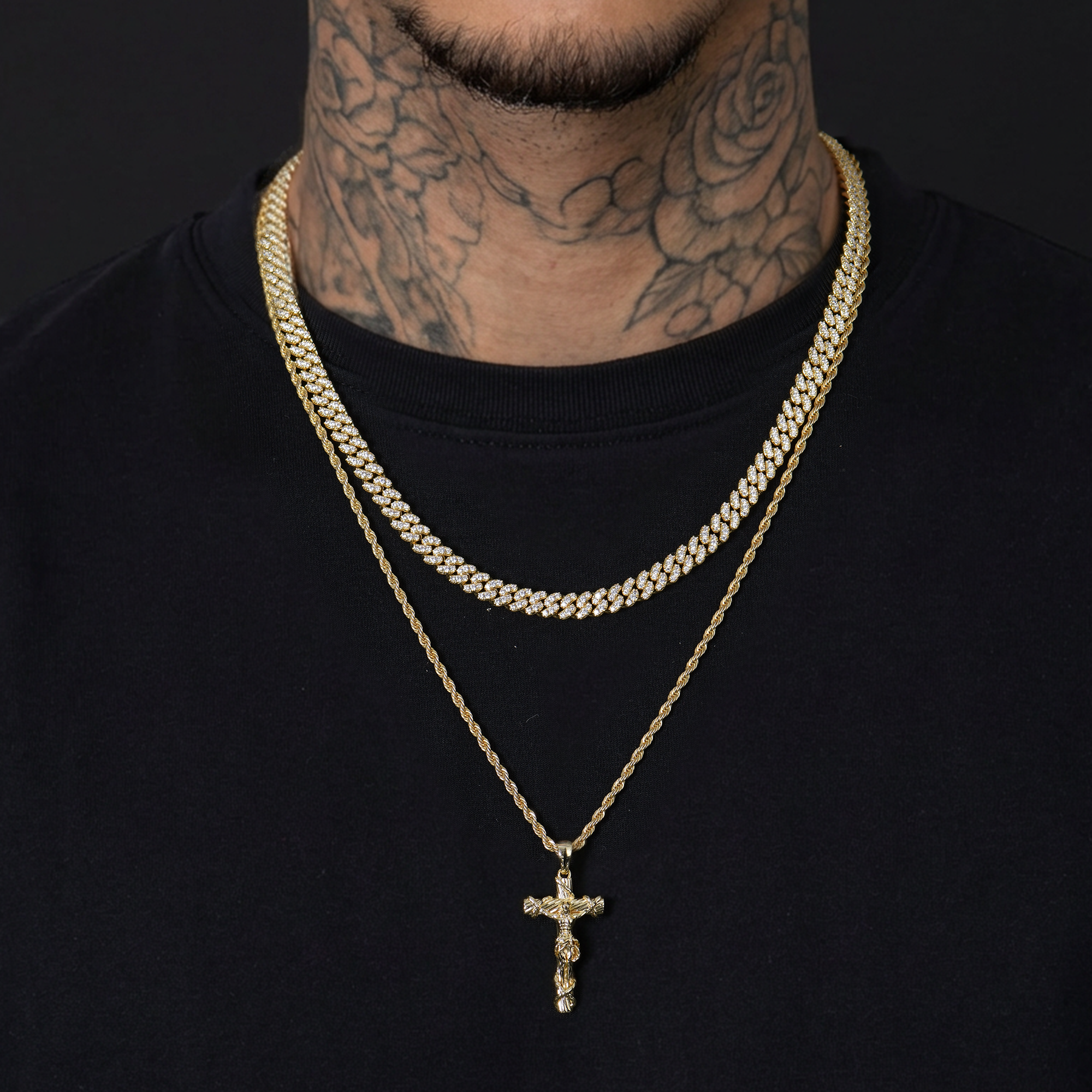 Divine Cross Pendant & Chain Set