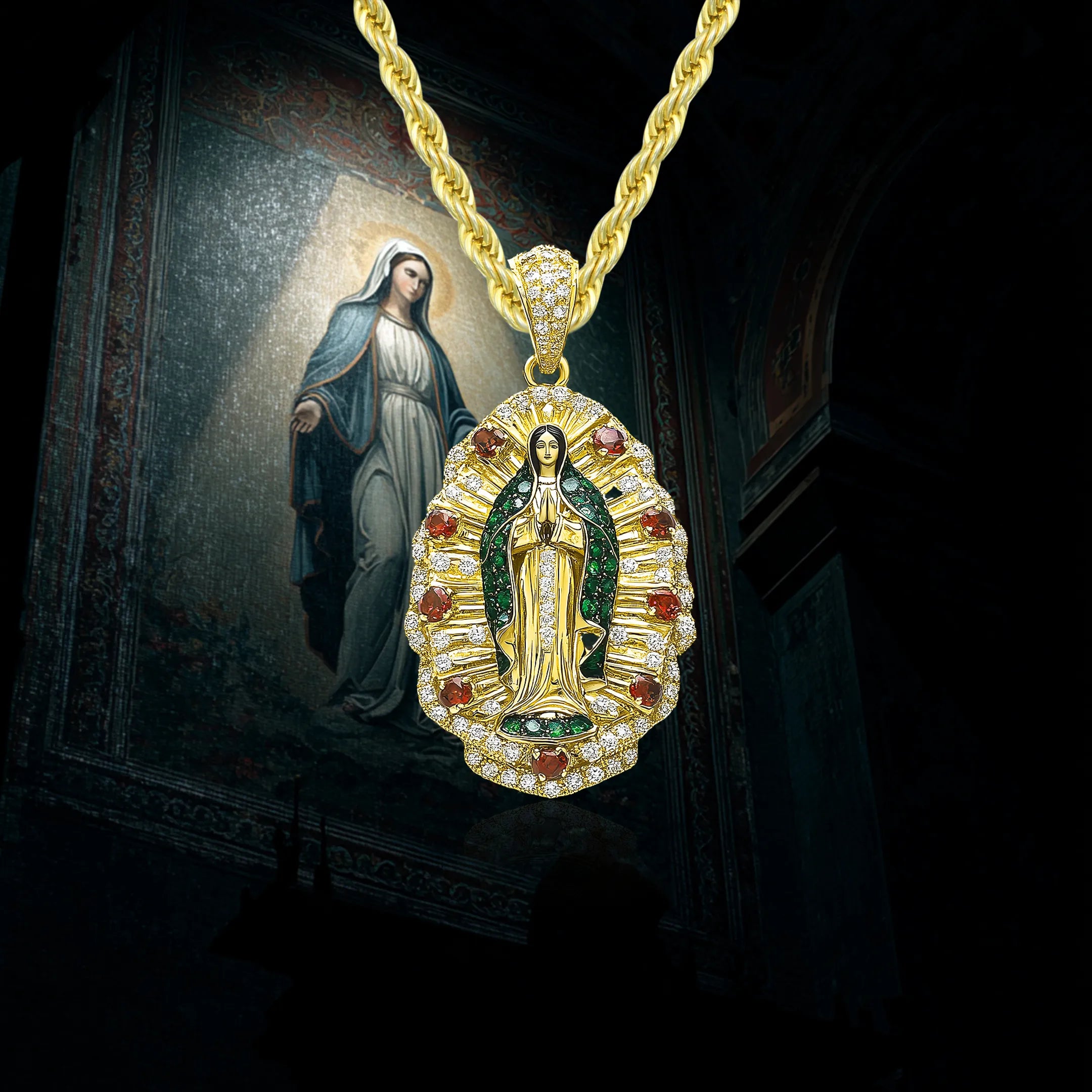 Colgante de luz de Guadalupe