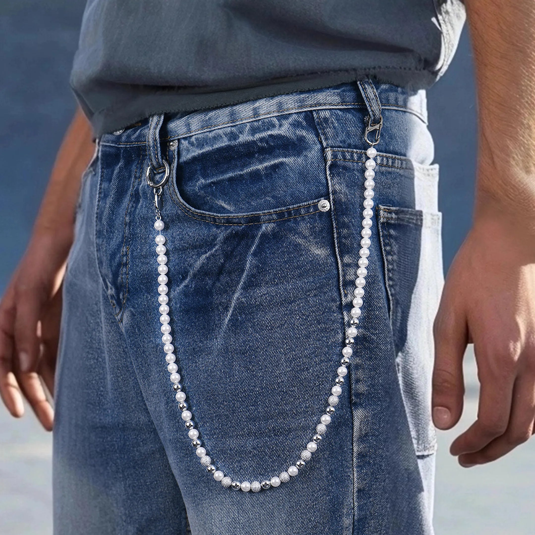Trove Orbit Pearl Wallet Chain - 8mm