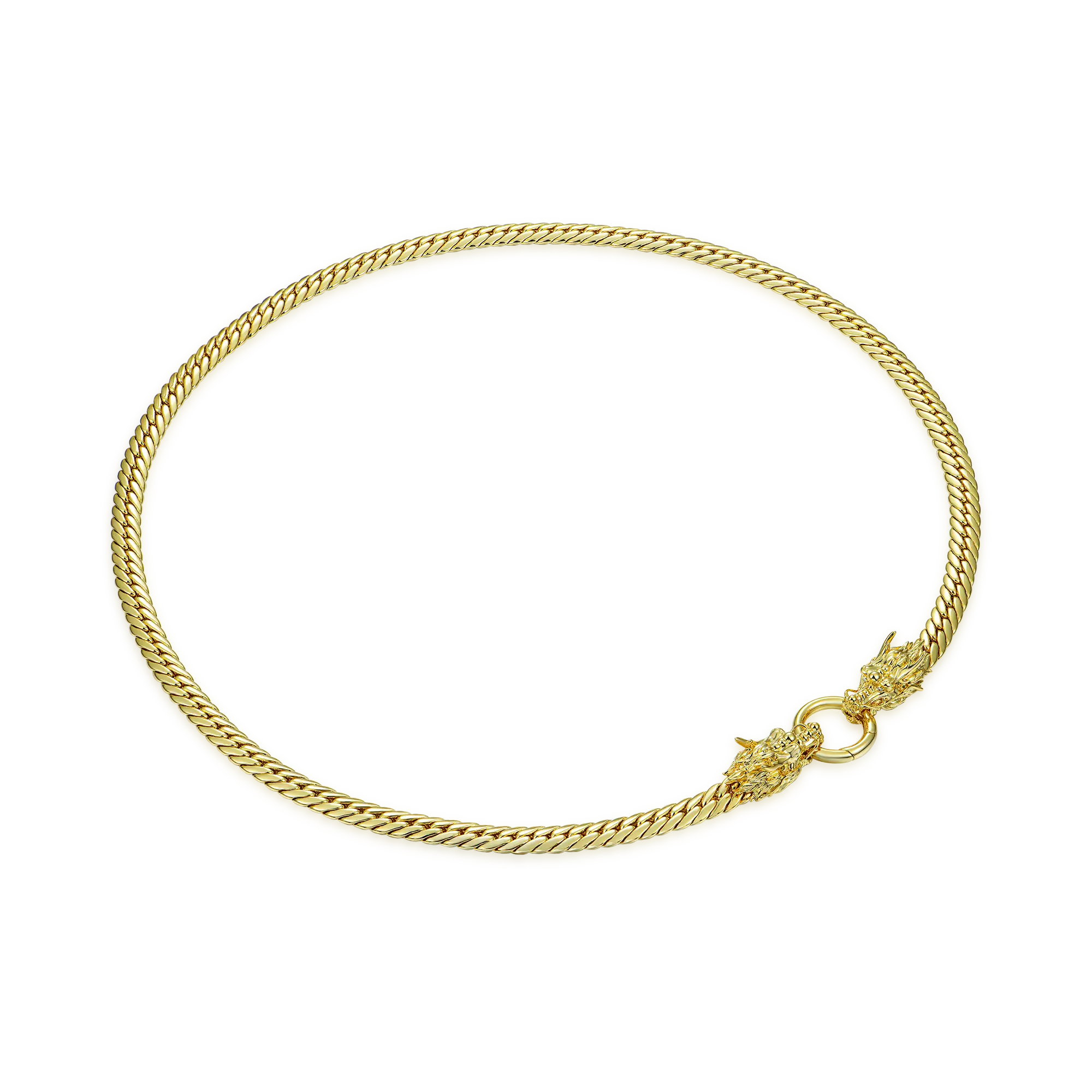 WONG Double Dragon Miami Cuban Chain & Wallet Chain - 8mm