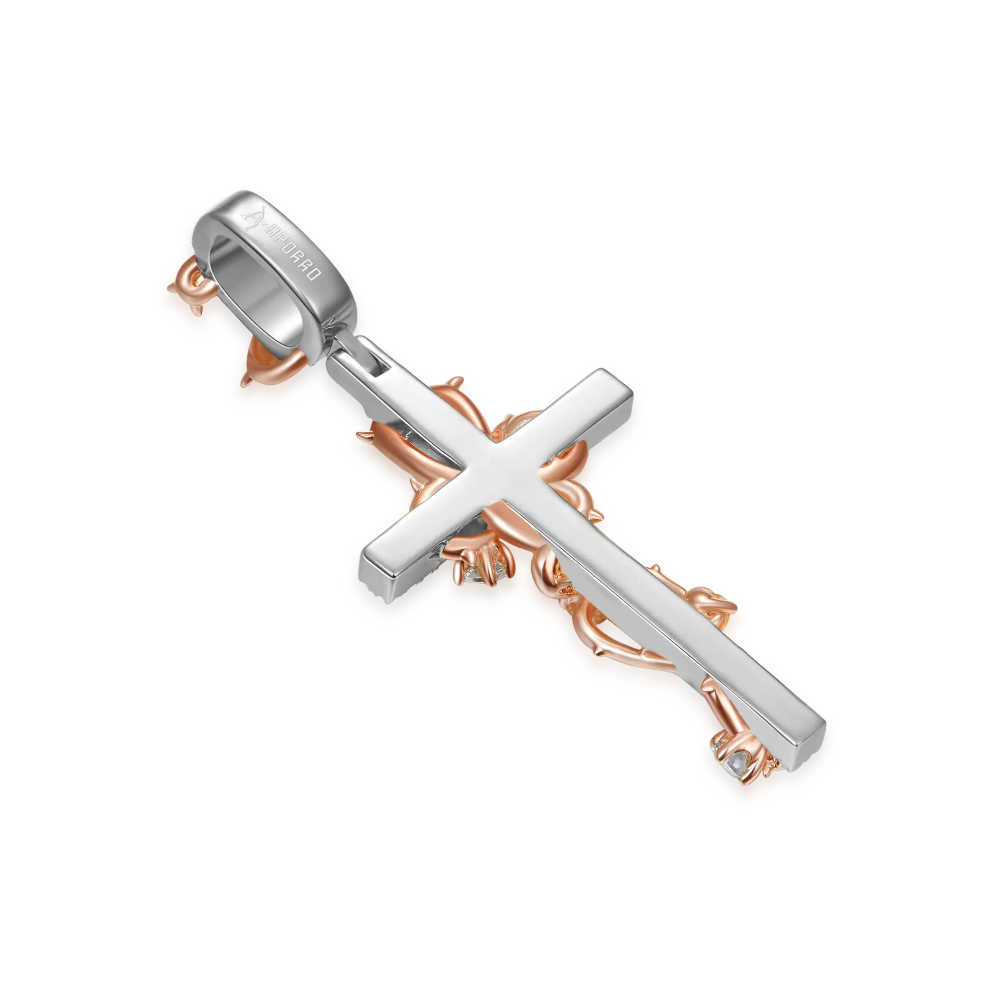 Thorned Rose Cross Pendant