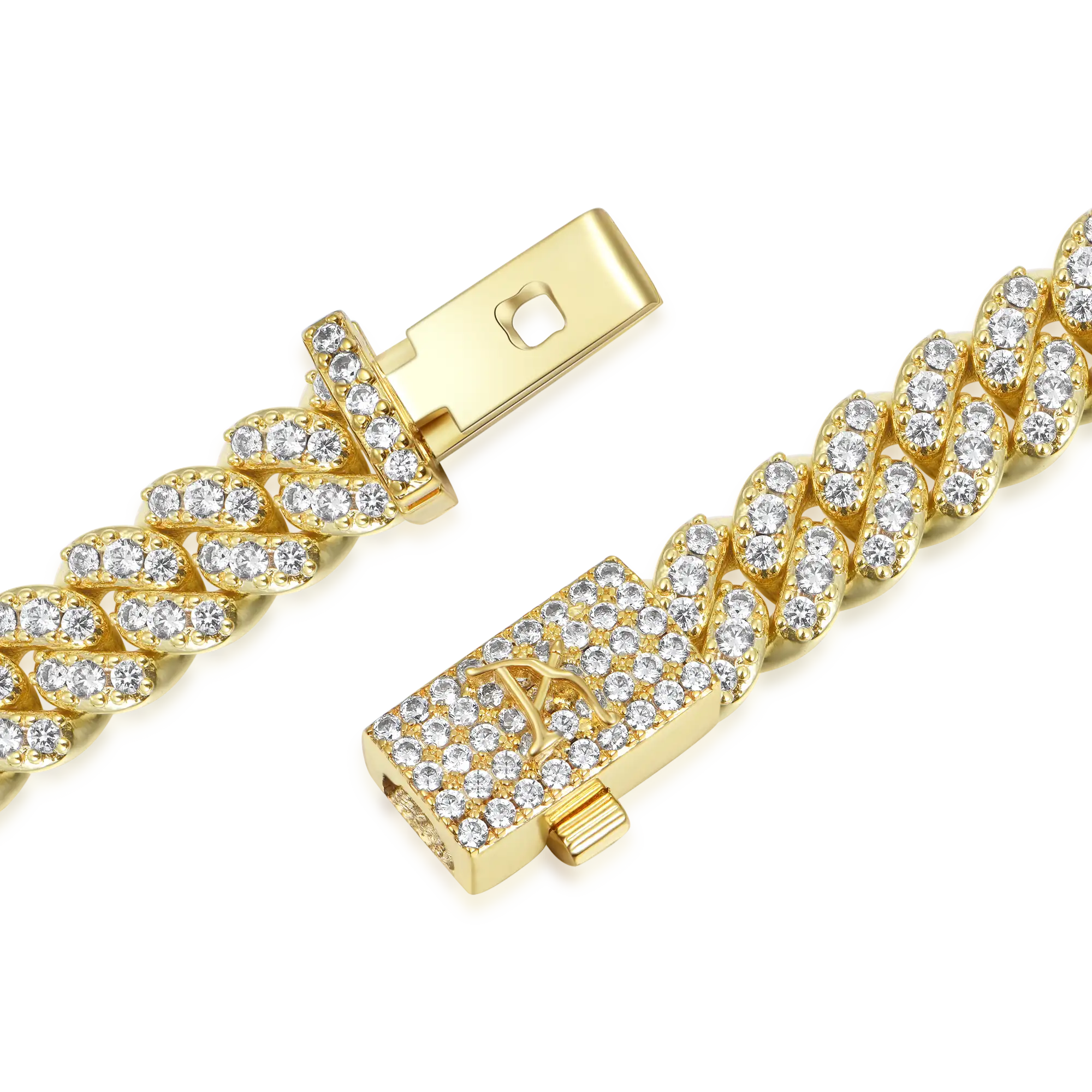 Micro Round Cut Cuban Link + Rope Bracelet Gift Set