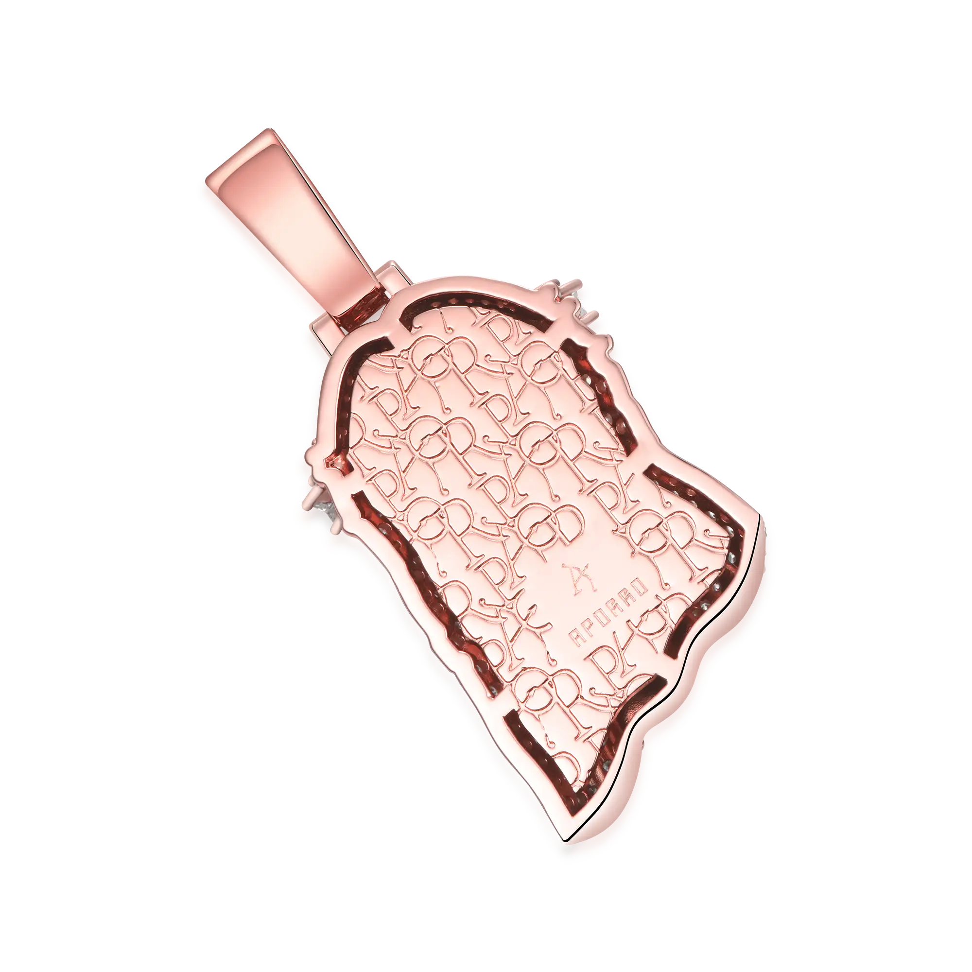 Rose Gold Stellar Jesus Pendant - Medium