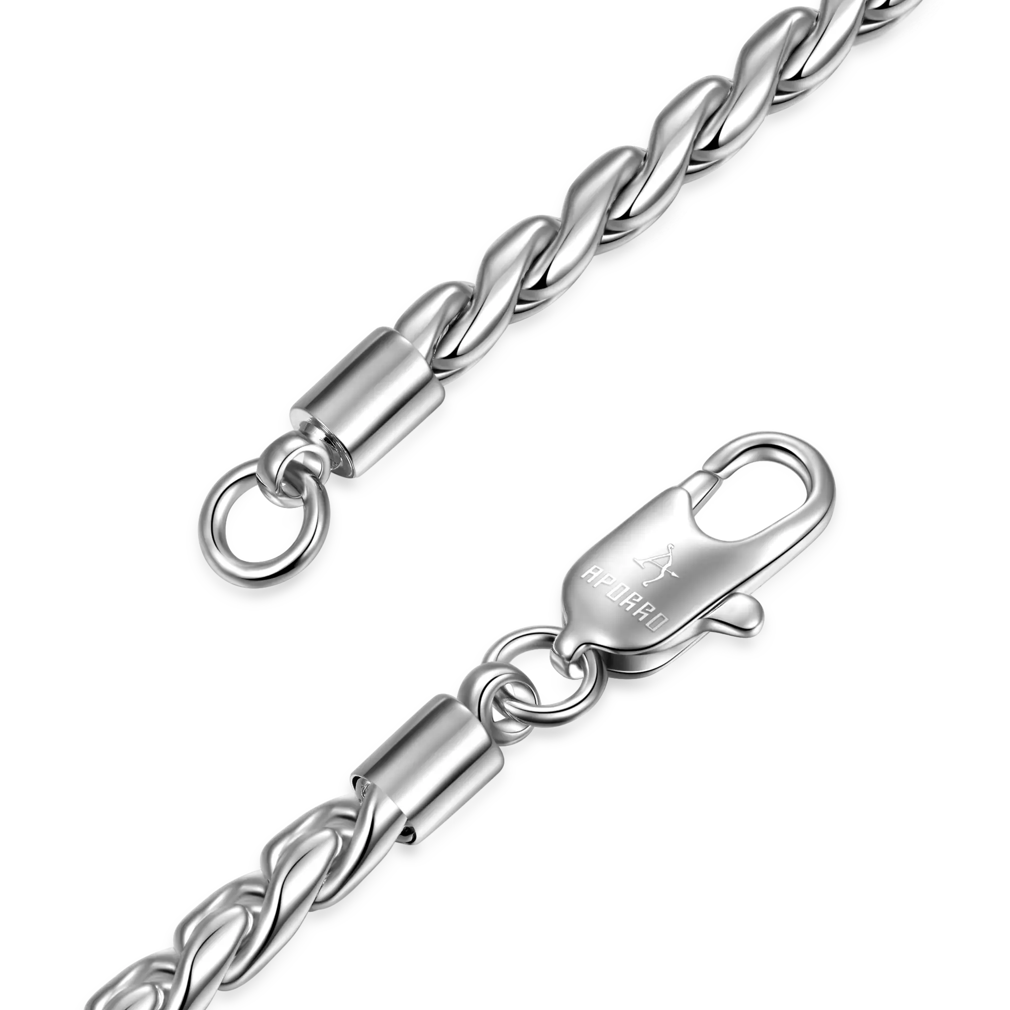 Women's Franco Chain - White Gold