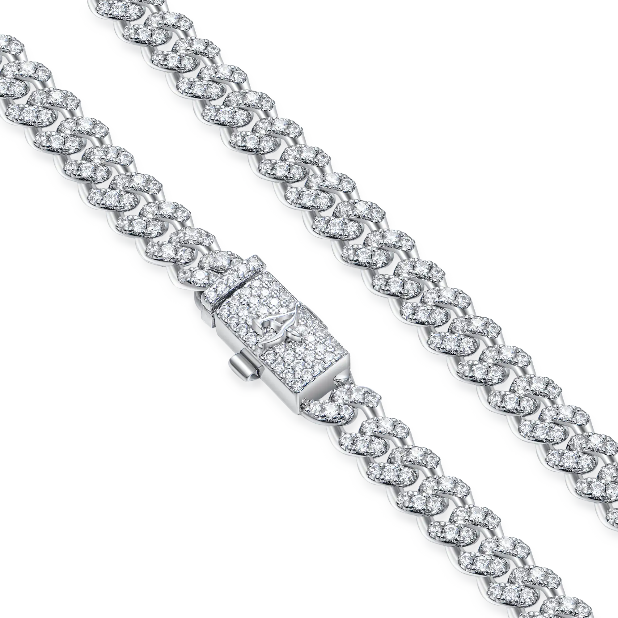 Moissanite Micro Round Cut Cuban Link Chain - 6mm