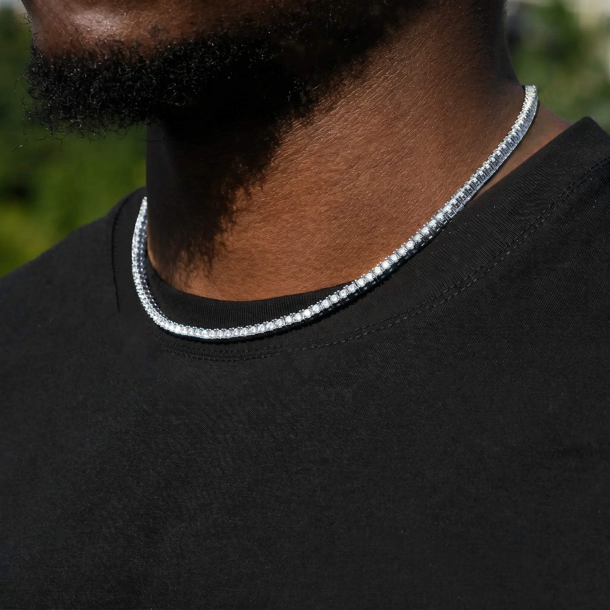 Iced Moissanite Tennis Chain - 3mm