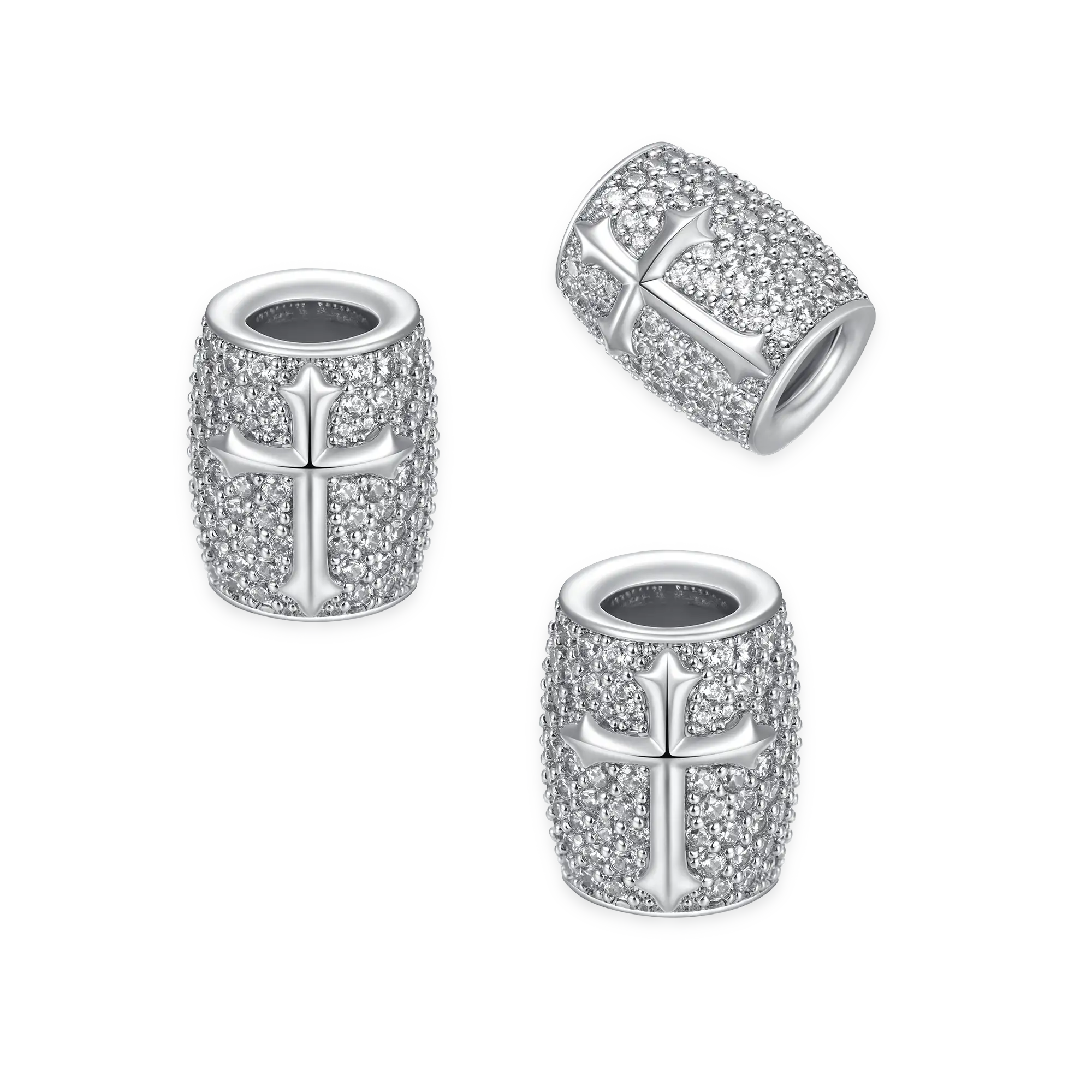 #Style_Round Cut#Color_White Gold