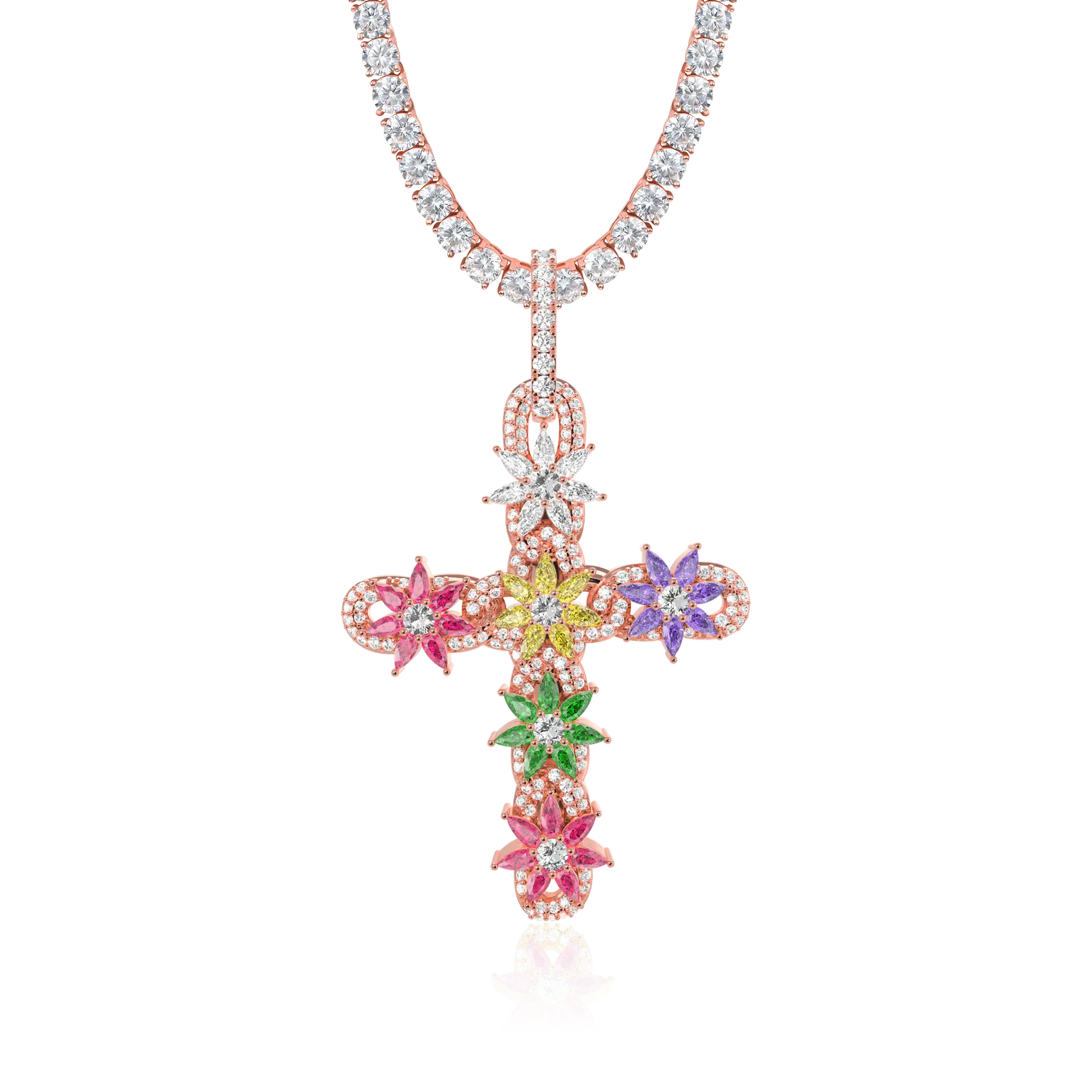 Women's Lily Infinity Cross Pendant